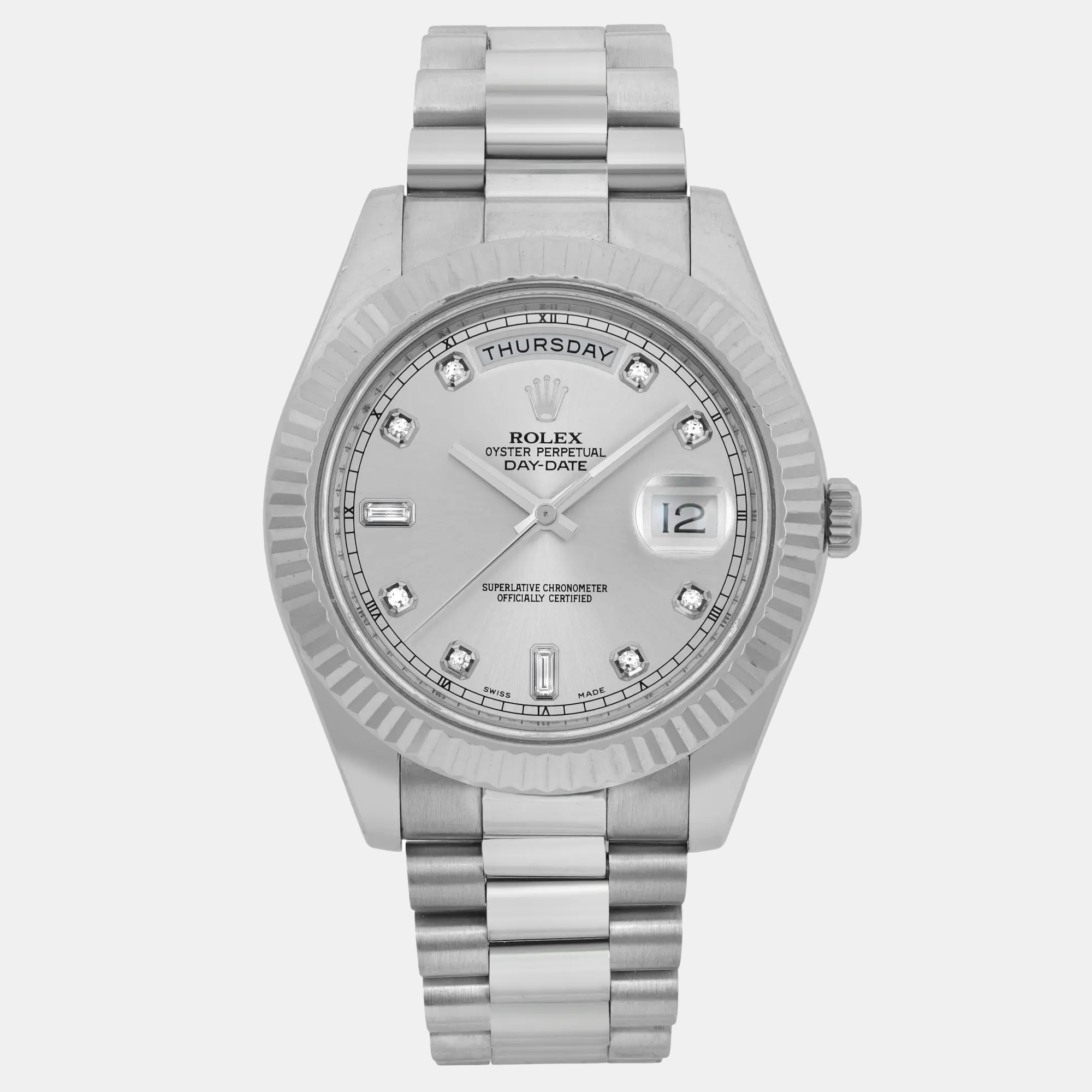Rolex Day-Date II 41 218239 18k White Gold Diamond Dial President