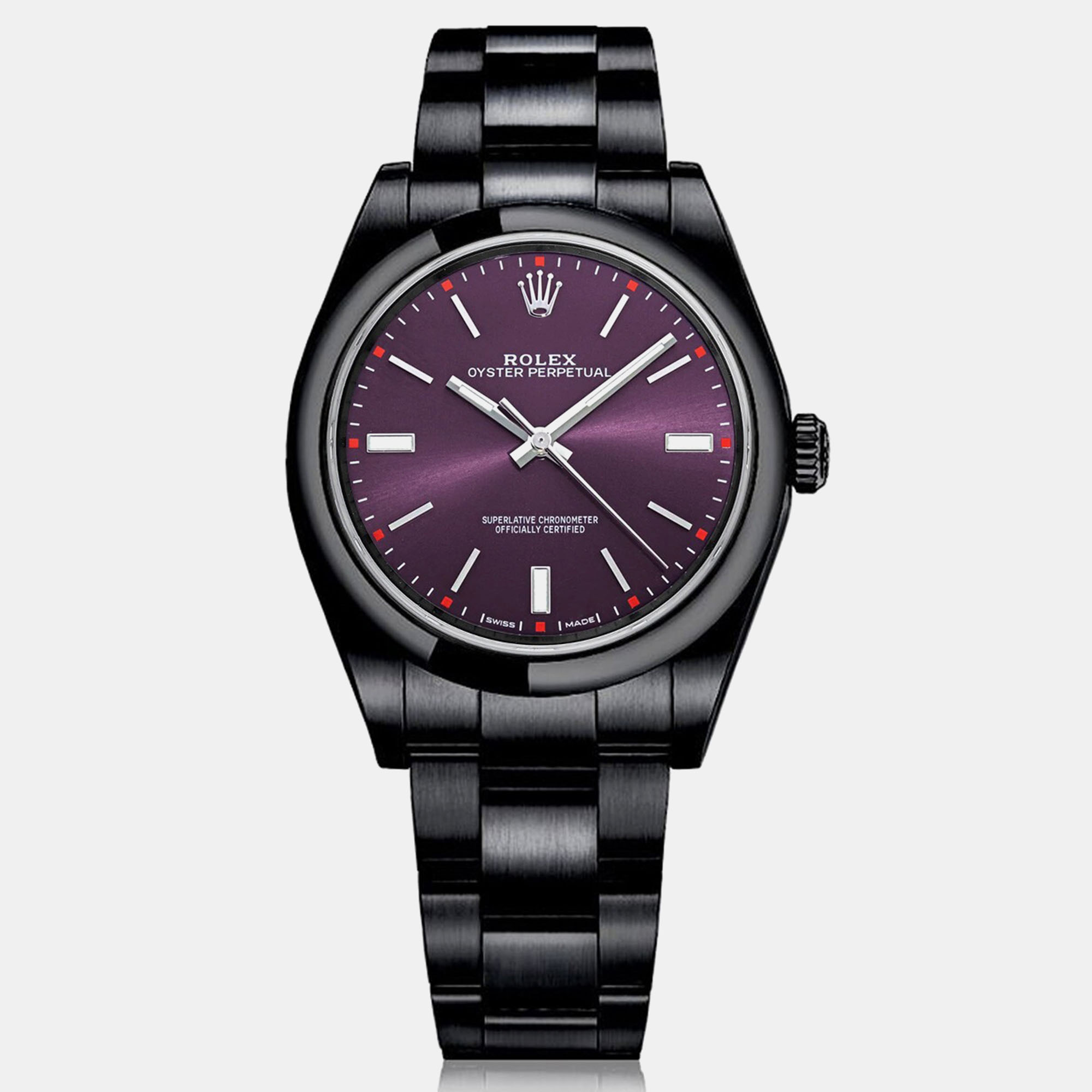Rolex Oyster Perpetual 39 114300 ‘Red Grape’ Dial