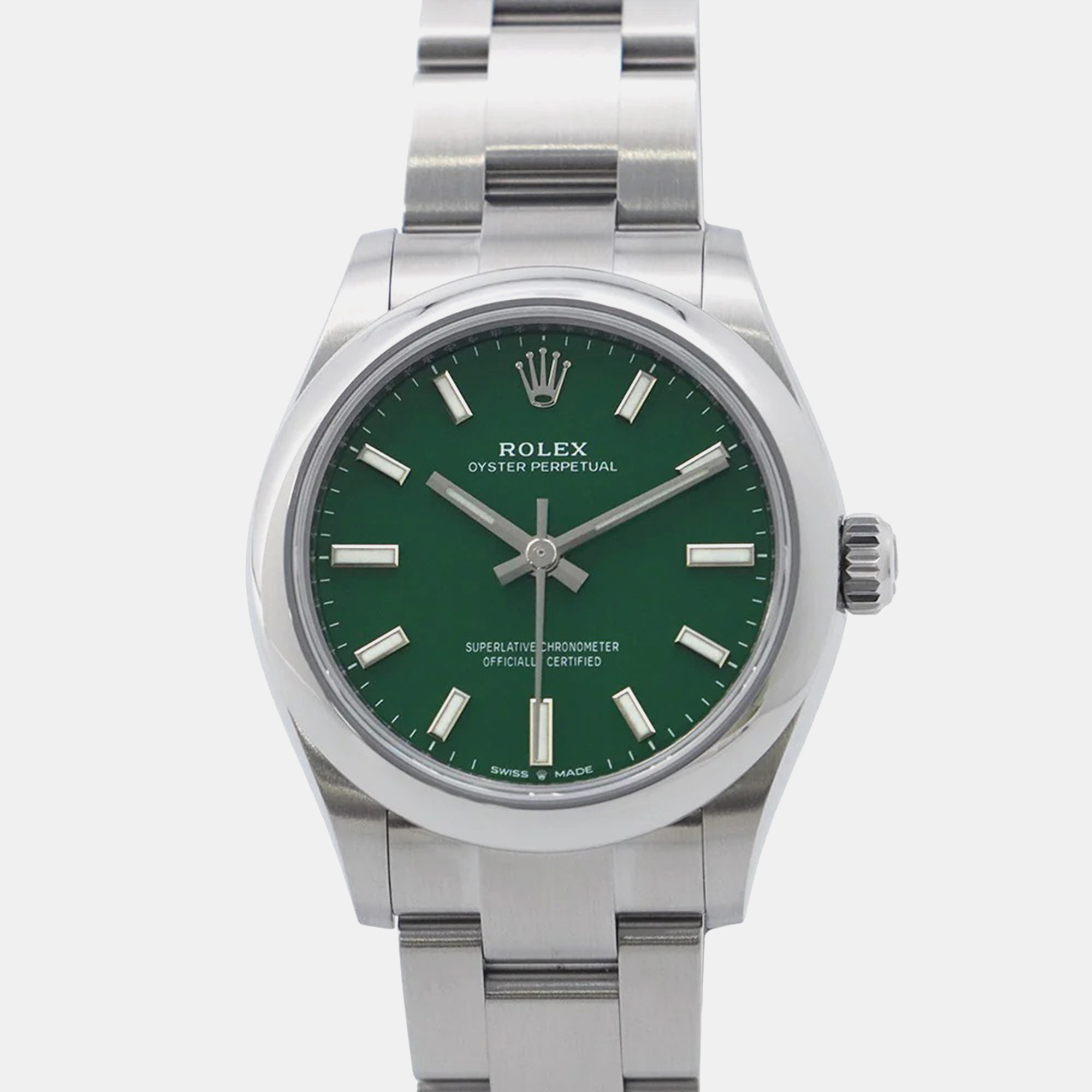 Rolex Oyster Perpetual 31 277200 with Green Lacquer Dial