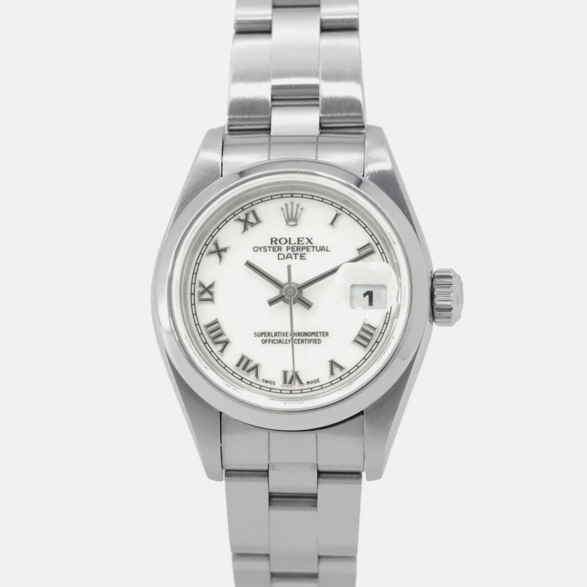 Rolex Oyster Perpetual 26mm 79160 with White Dial in Oystersteel