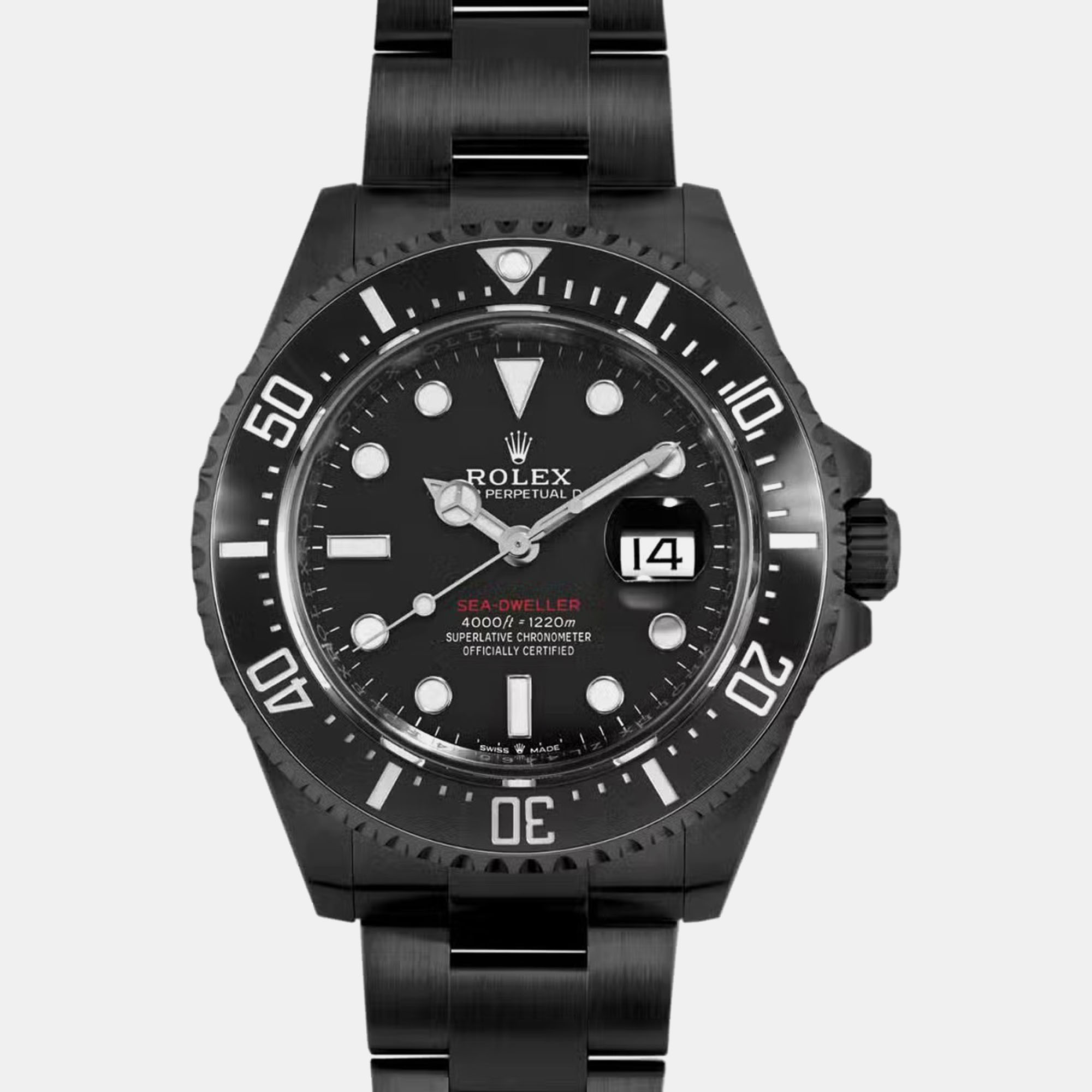 Rolex Sea-Dweller Black | 126600 | ‘Red Text’ — Saturation Diving Watch