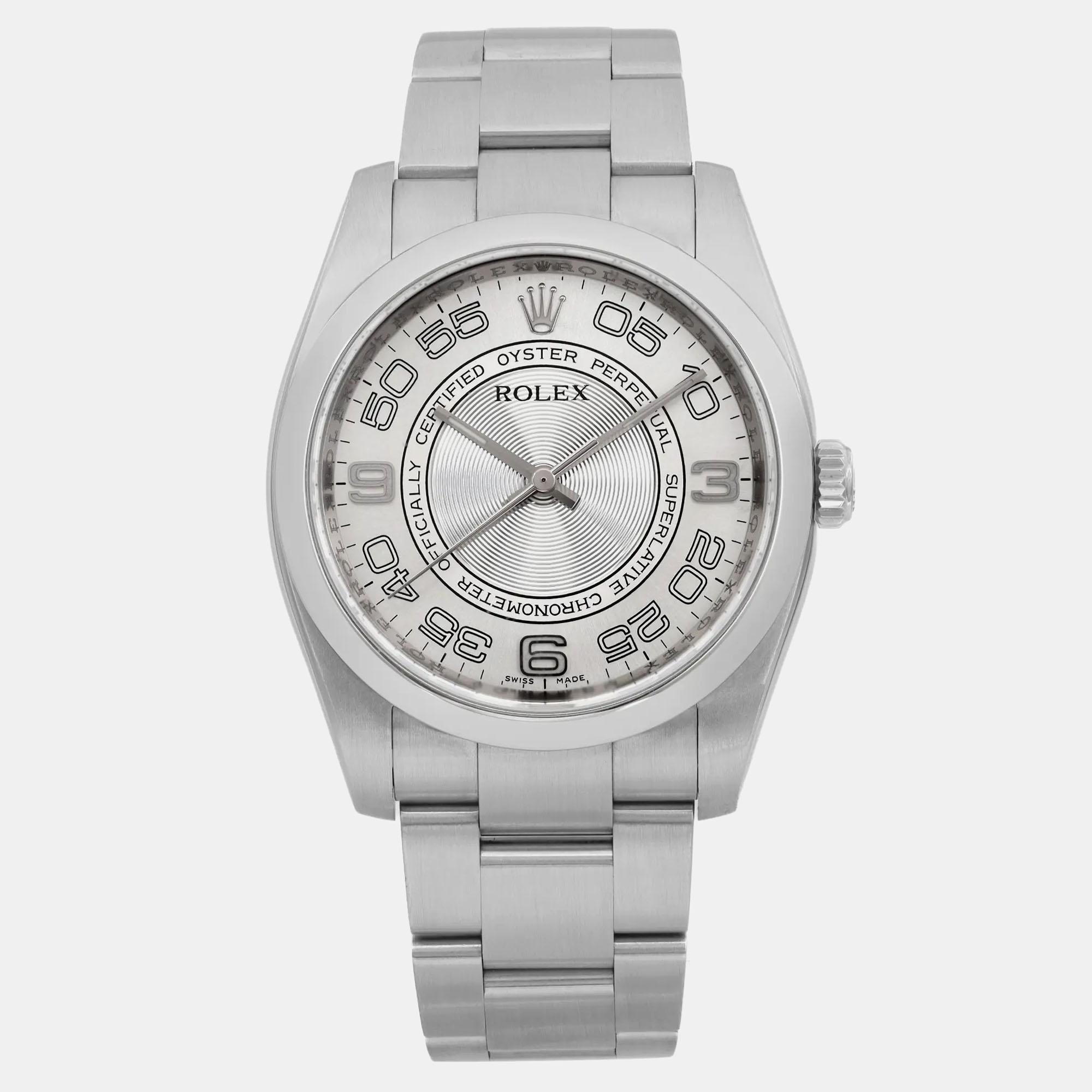 Rolex Oyster Perpetual 36 116000 in Oystersteel with Silver Dial