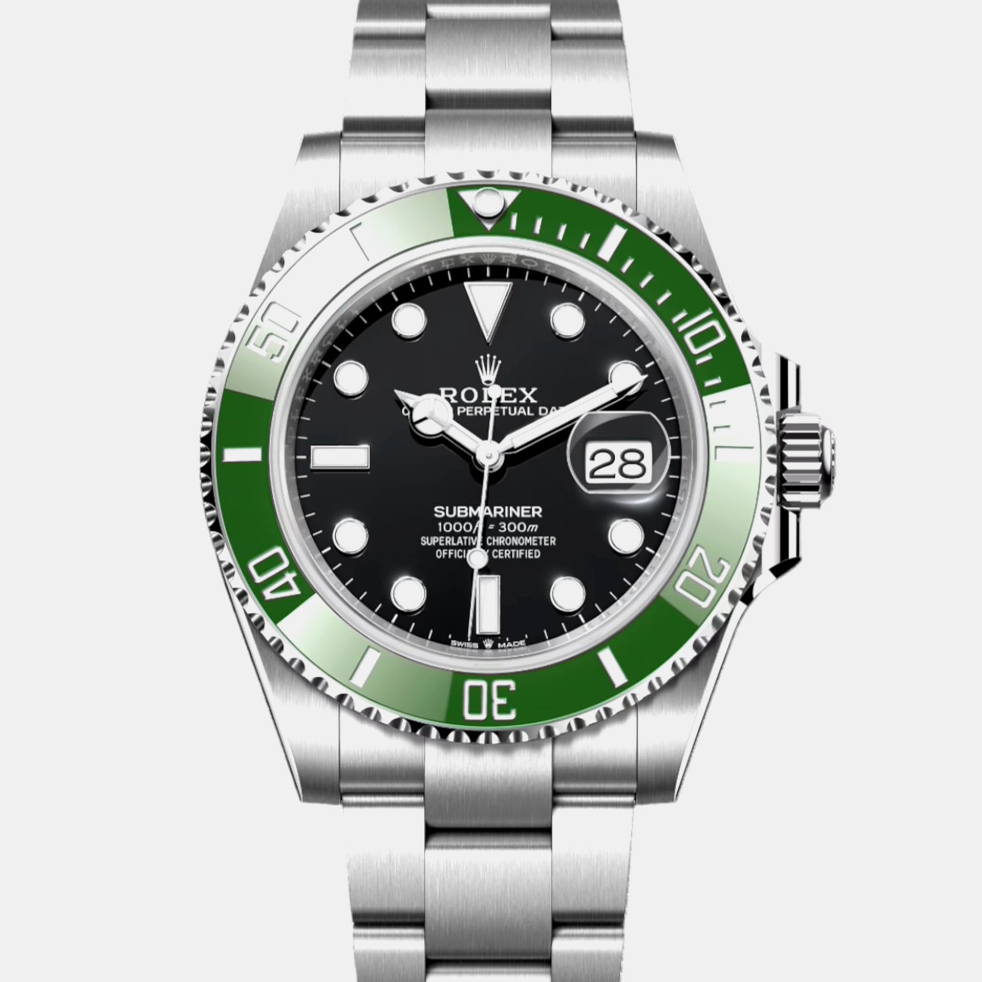 Rolex Submariner Date 41mm 126610LV Starbucks Stainless Steel Black Dial Green Cerachrom Bezel