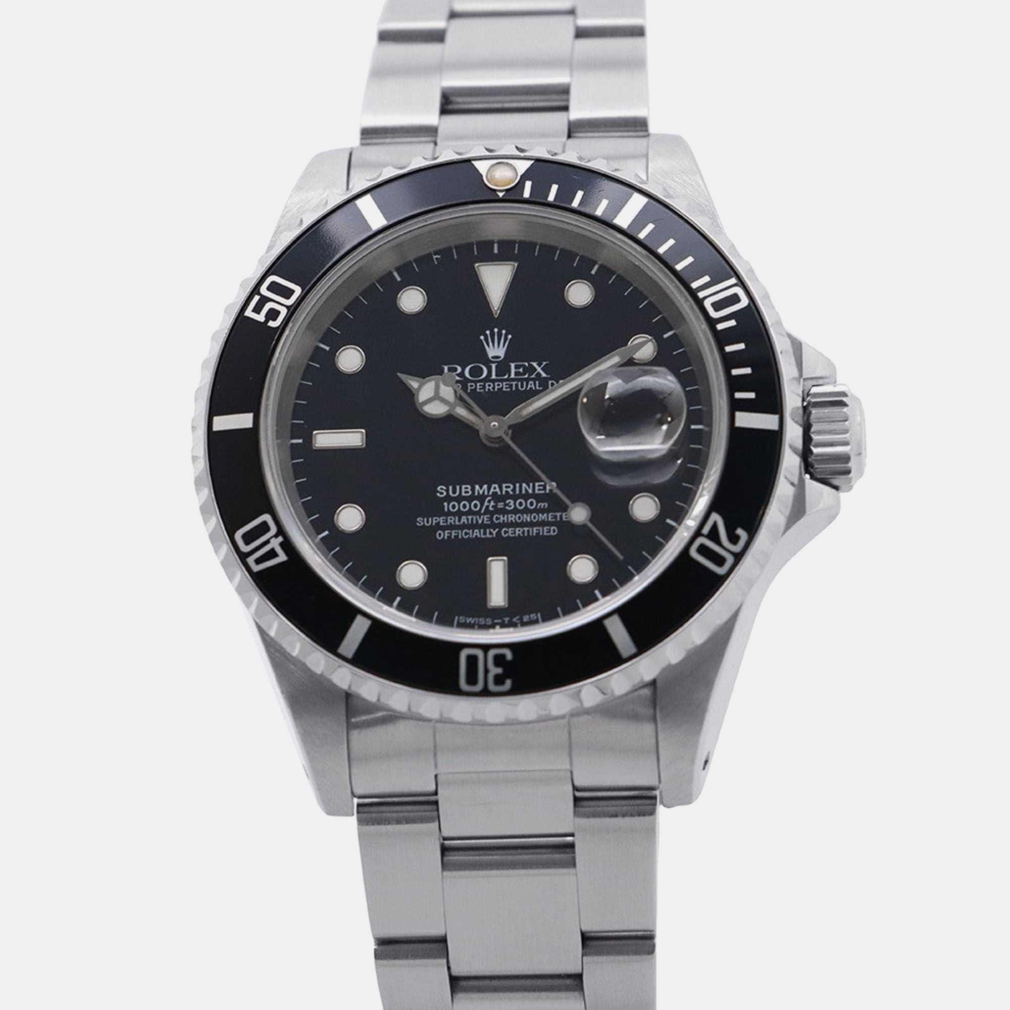 Rolex Submariner 16610 Stainless Steel Black Dial 40mm Automatic Men’s Watch