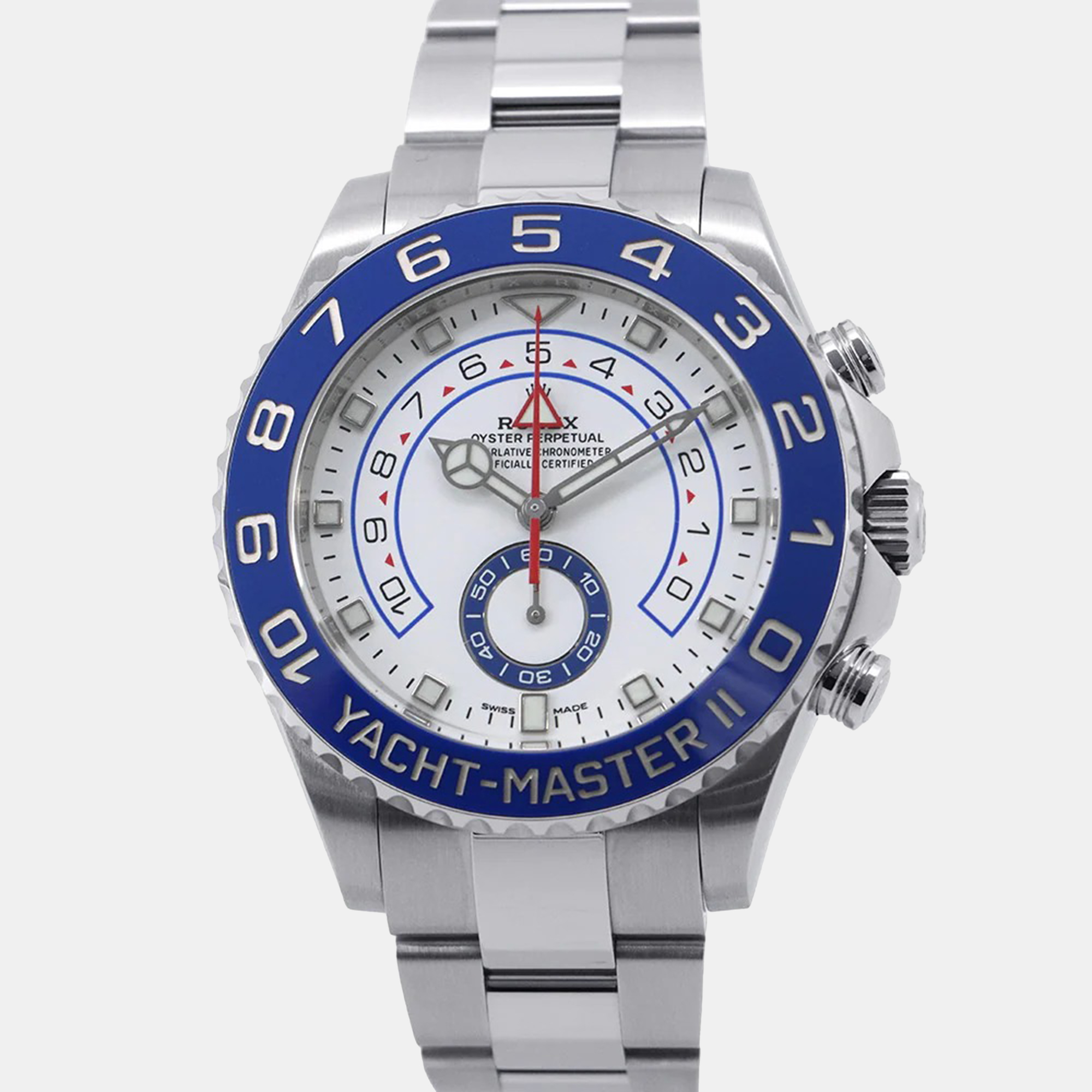 Rolex Yacht-Master II 116680 Regatta Chronograph White Dial