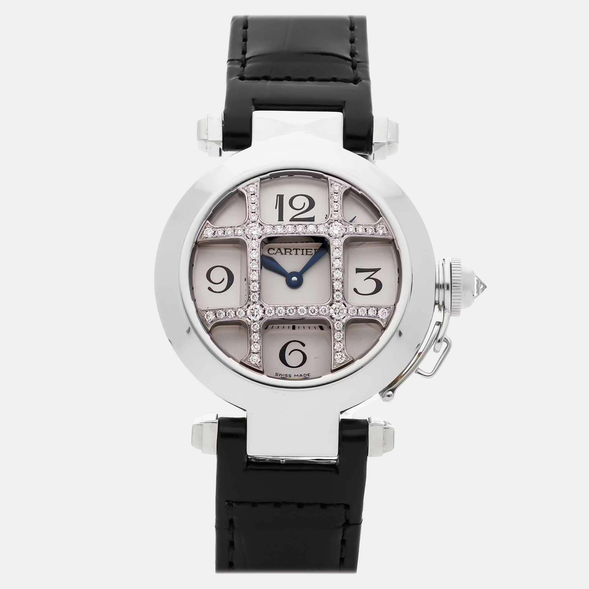 Cartier Pasha | White Gold Diamond Quartz | 32mm | WJ11932G