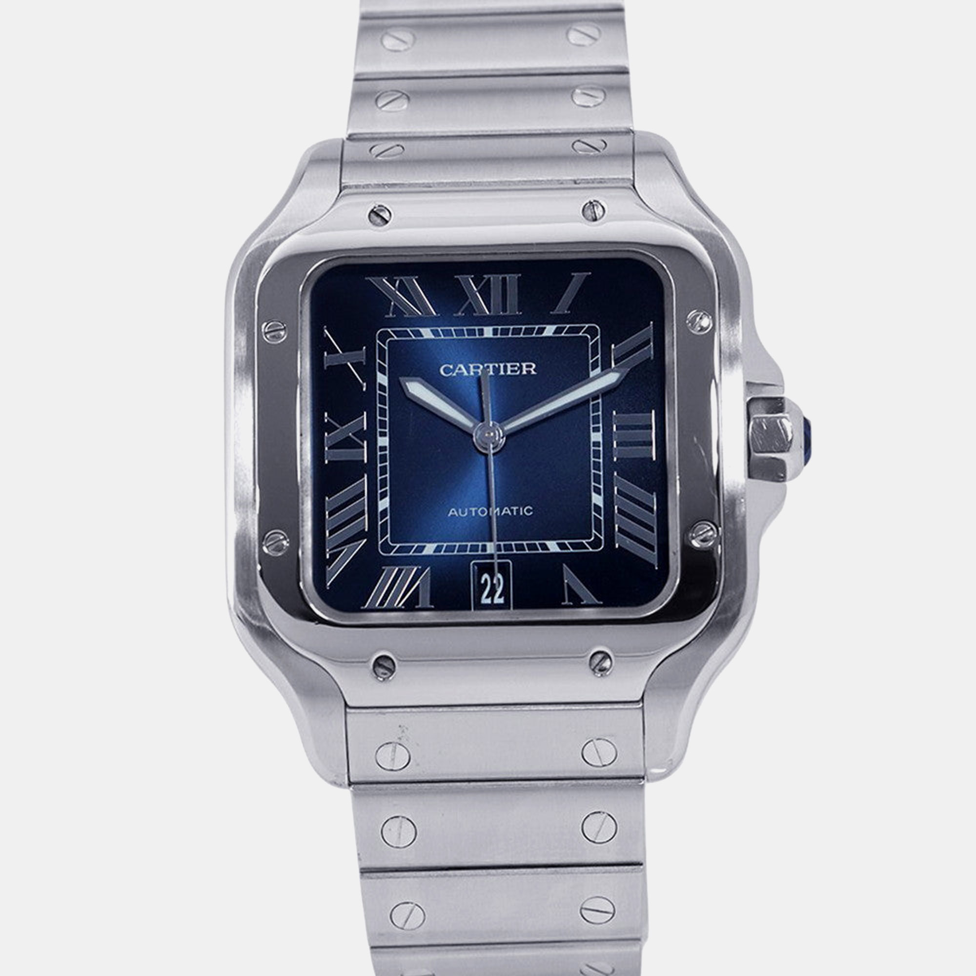 Cartier Santos | Stainless Steel | Automatic | Blue Dial