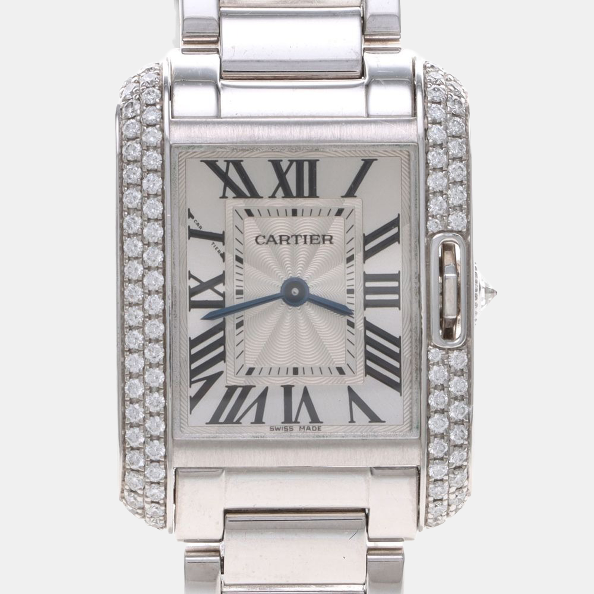 Cartier Tank Anglaise | White Gold | Diamond-Set | 23mm