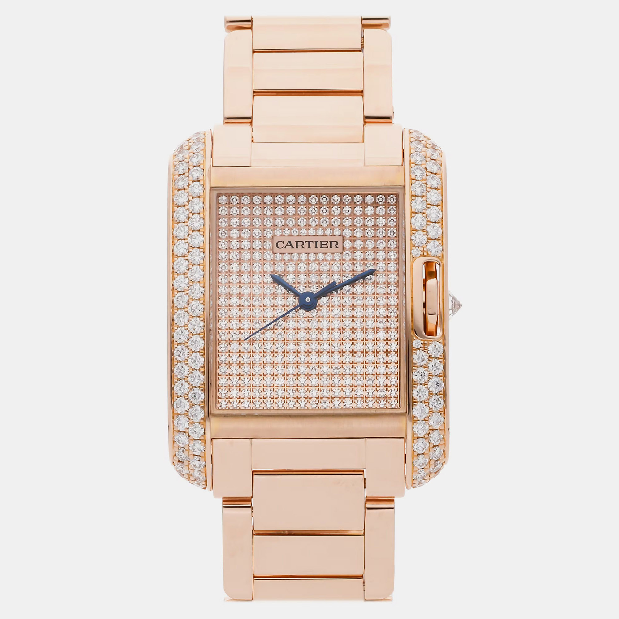 Cartier Tank Anglaise | Rose Gold | Diamond | WT100012