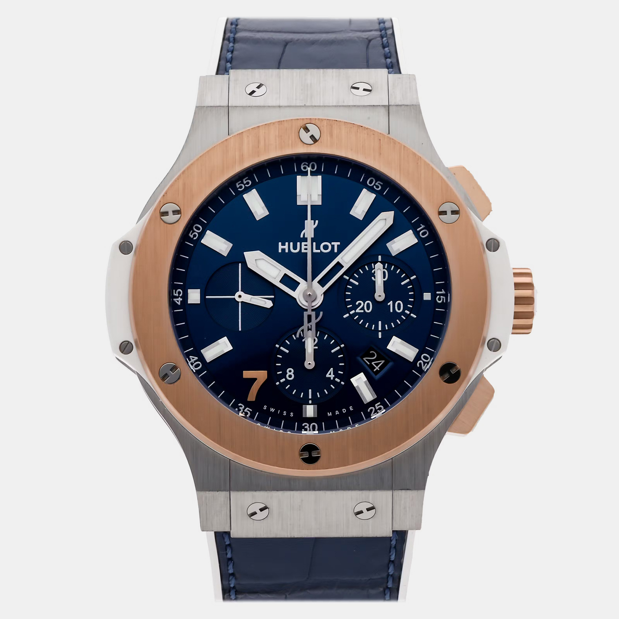 Hublot Big Bang Gold Island | Auto Chronograph | 44mm | Blue Dial