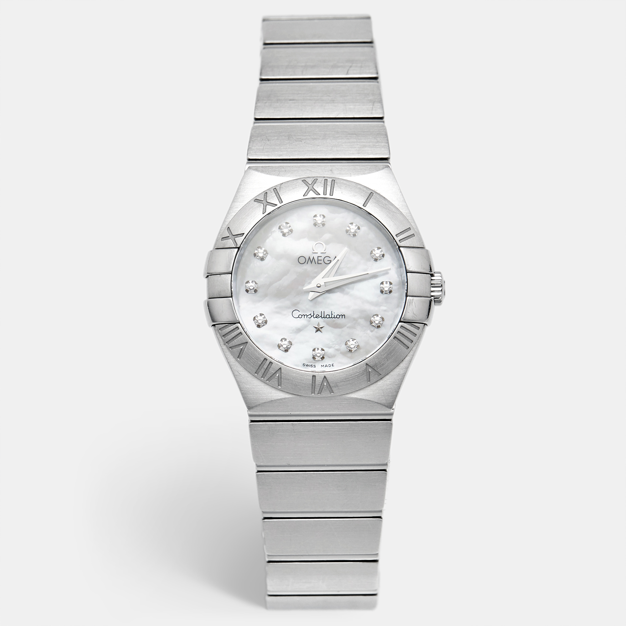Omega Constellation | Mother-of-Pearl & Diamond Dial | 27mm | 123.10.27.60.55.002