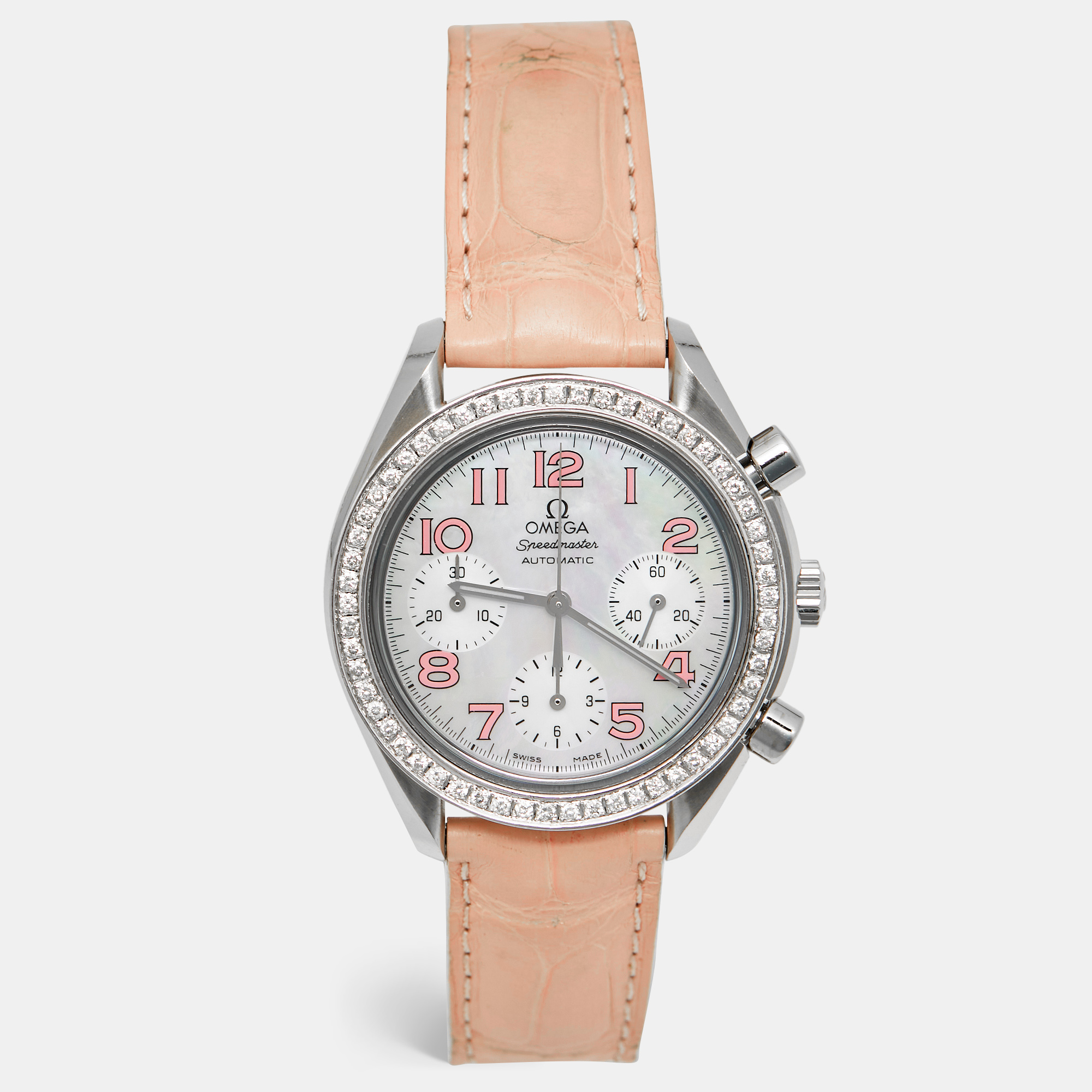 Omega Speedmaster | Mother of Pearl Diamond Dial | 3835.74.34
