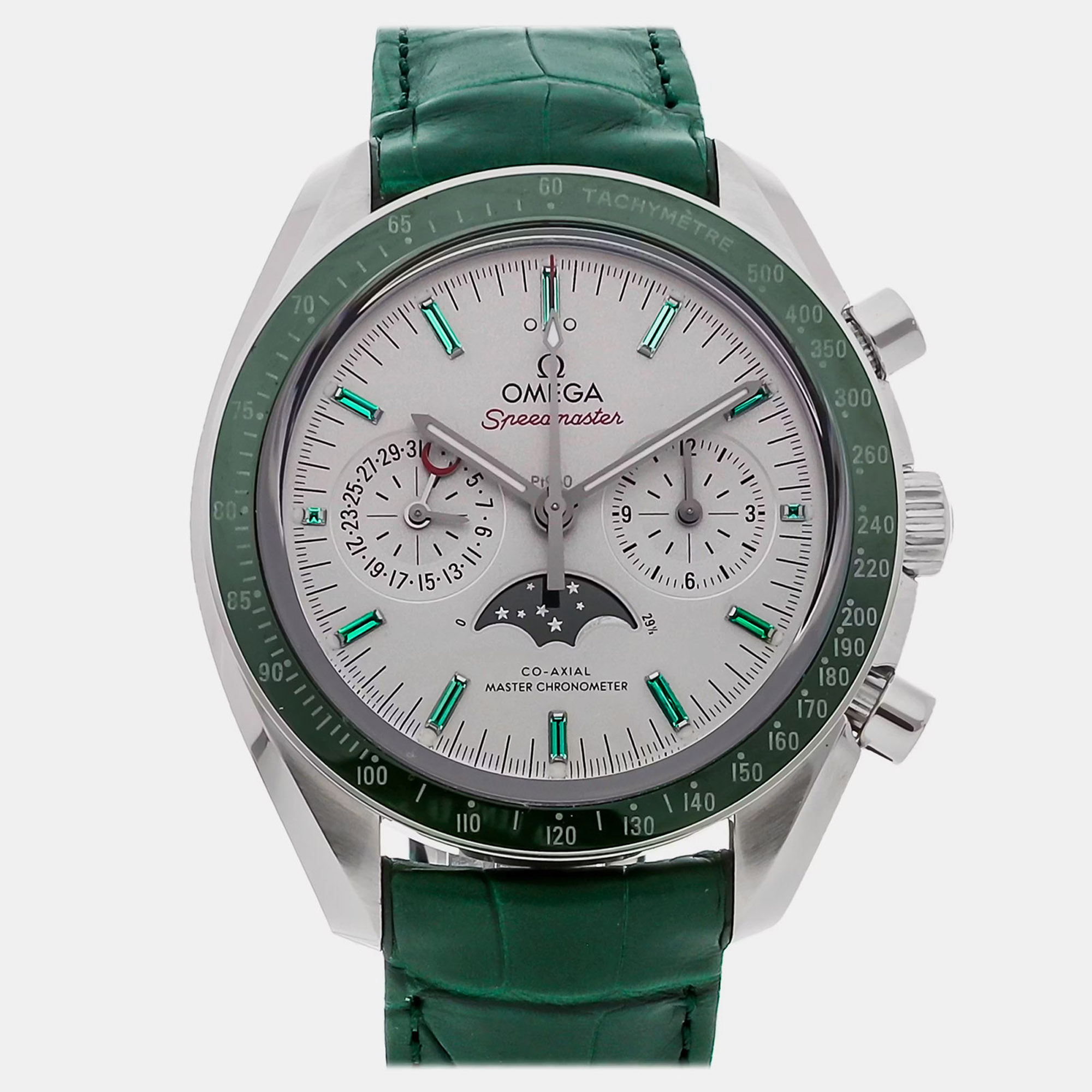 Omega Speedmaster Moonphase | Platinum White Dial | 304.93.44.52.99.003