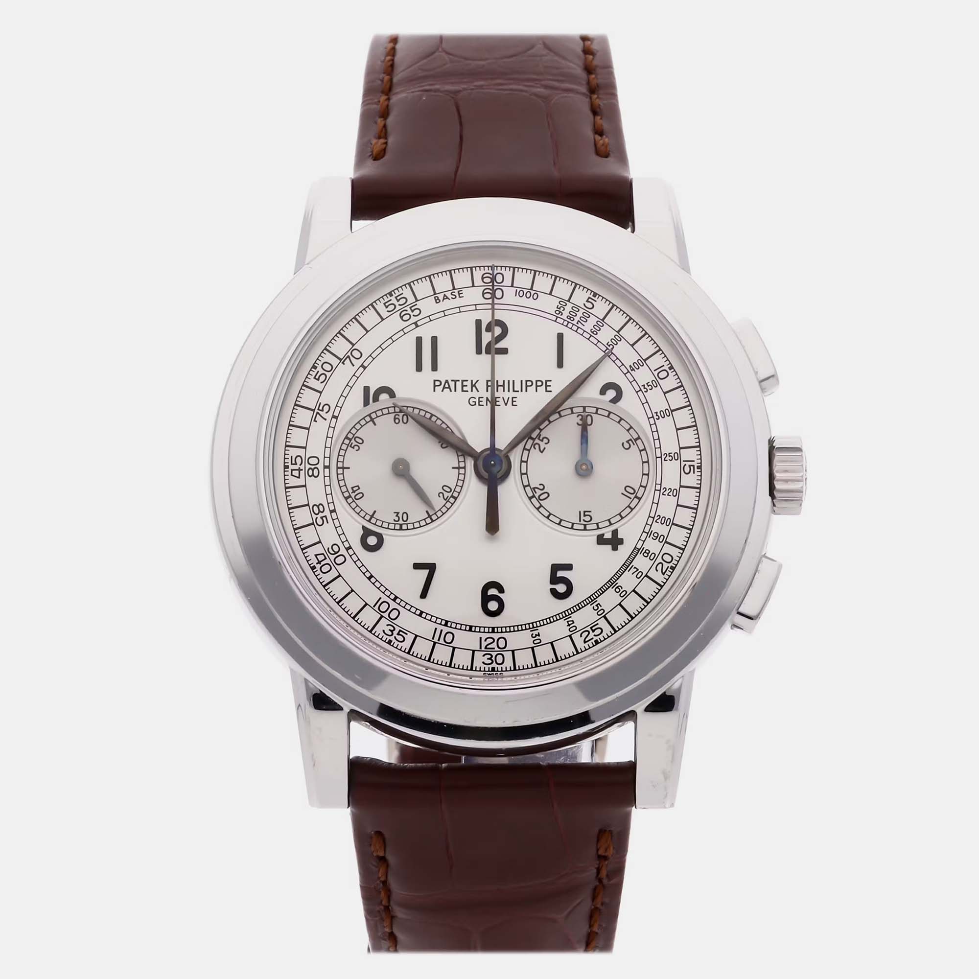 Patek Philippe Chronograph 5070G-001 | White Gold | Silver Dial