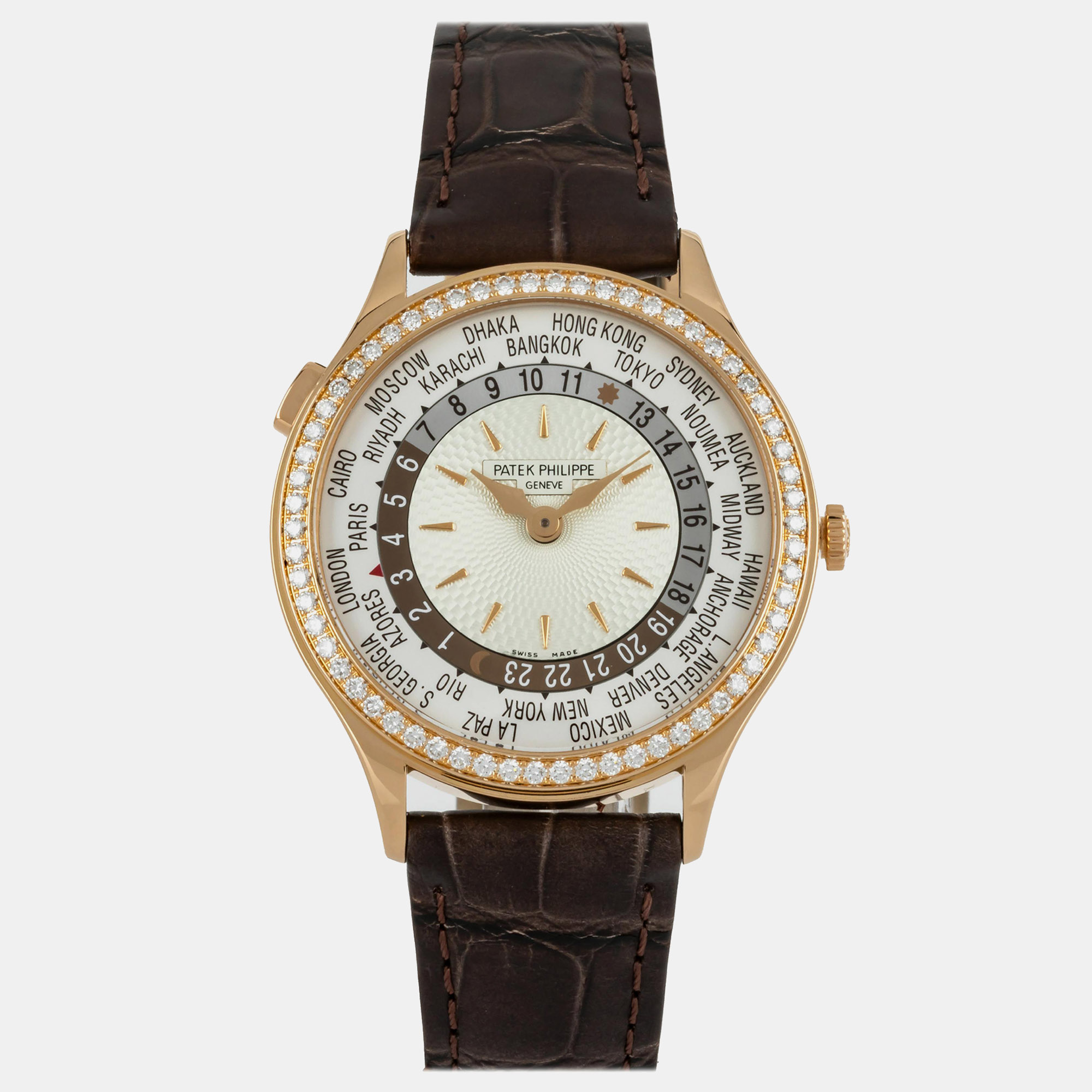Patek Philippe World Time 7130R-013 | Rose Gold | Silver Dial