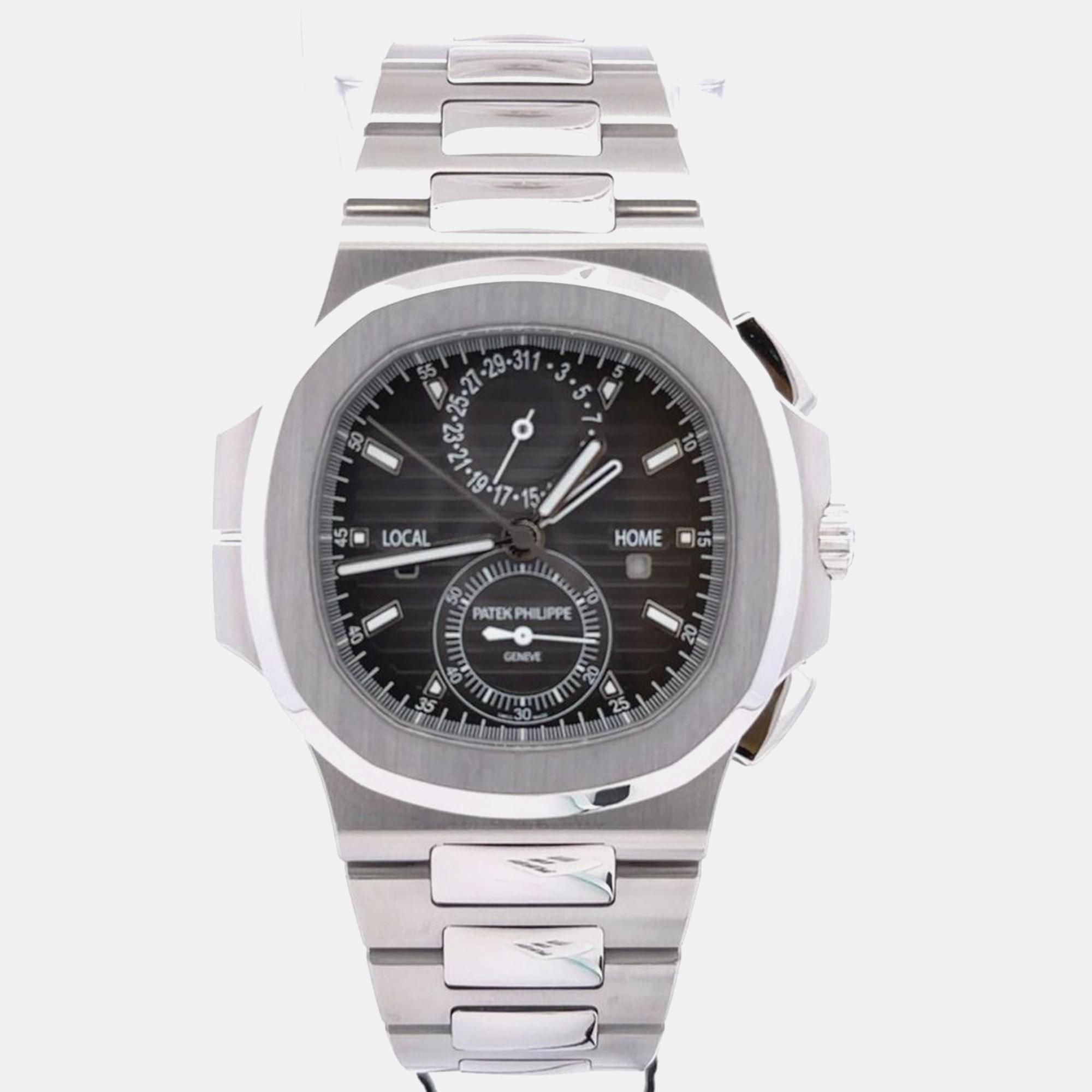 Patek Philippe Nautilus 5990/1A-001 | Travel Time Chronograph | Steel Grey Dial