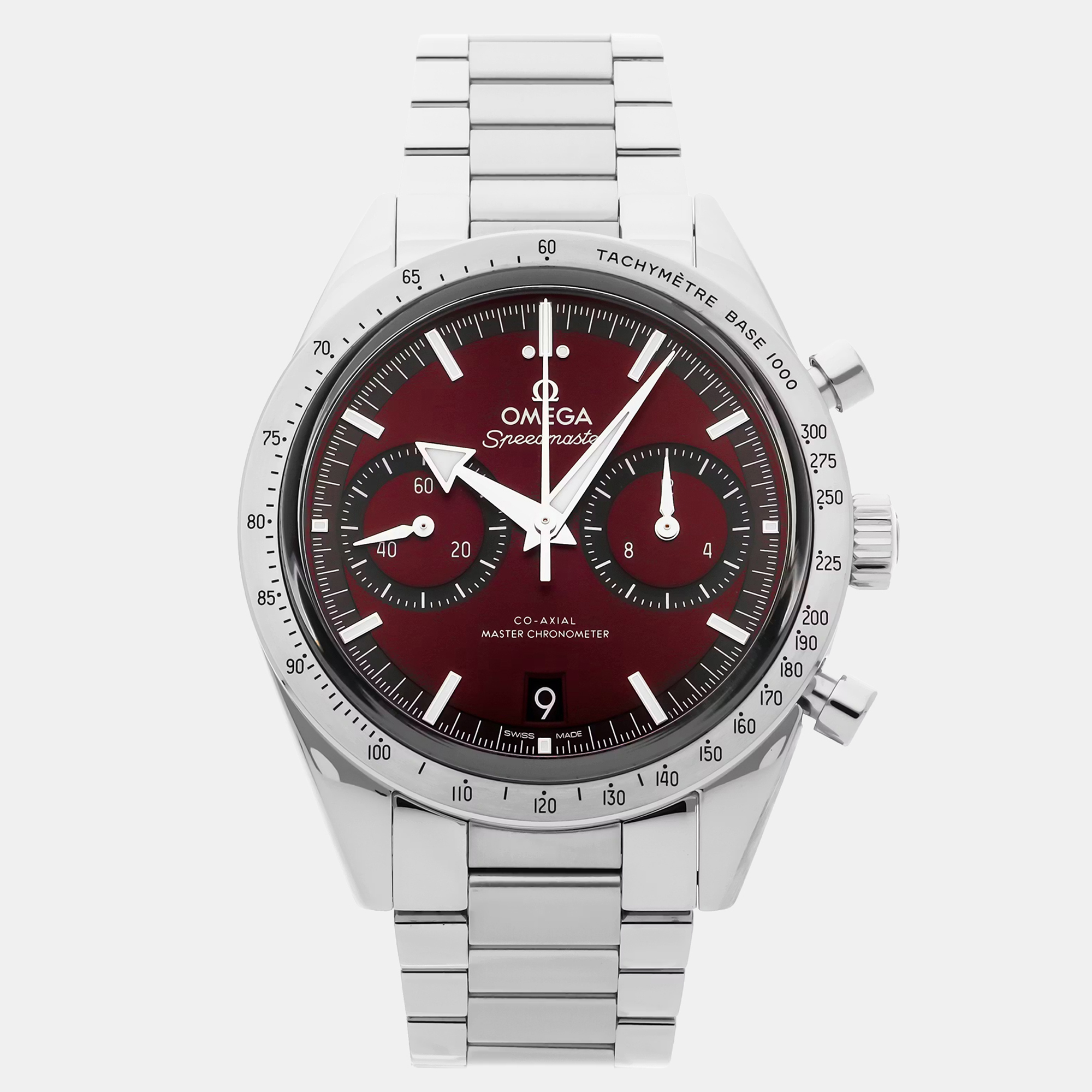 Omega Speedmaster ’57 Chronograph | Steel Burgundy Dial | 332.10.41.51.11.001