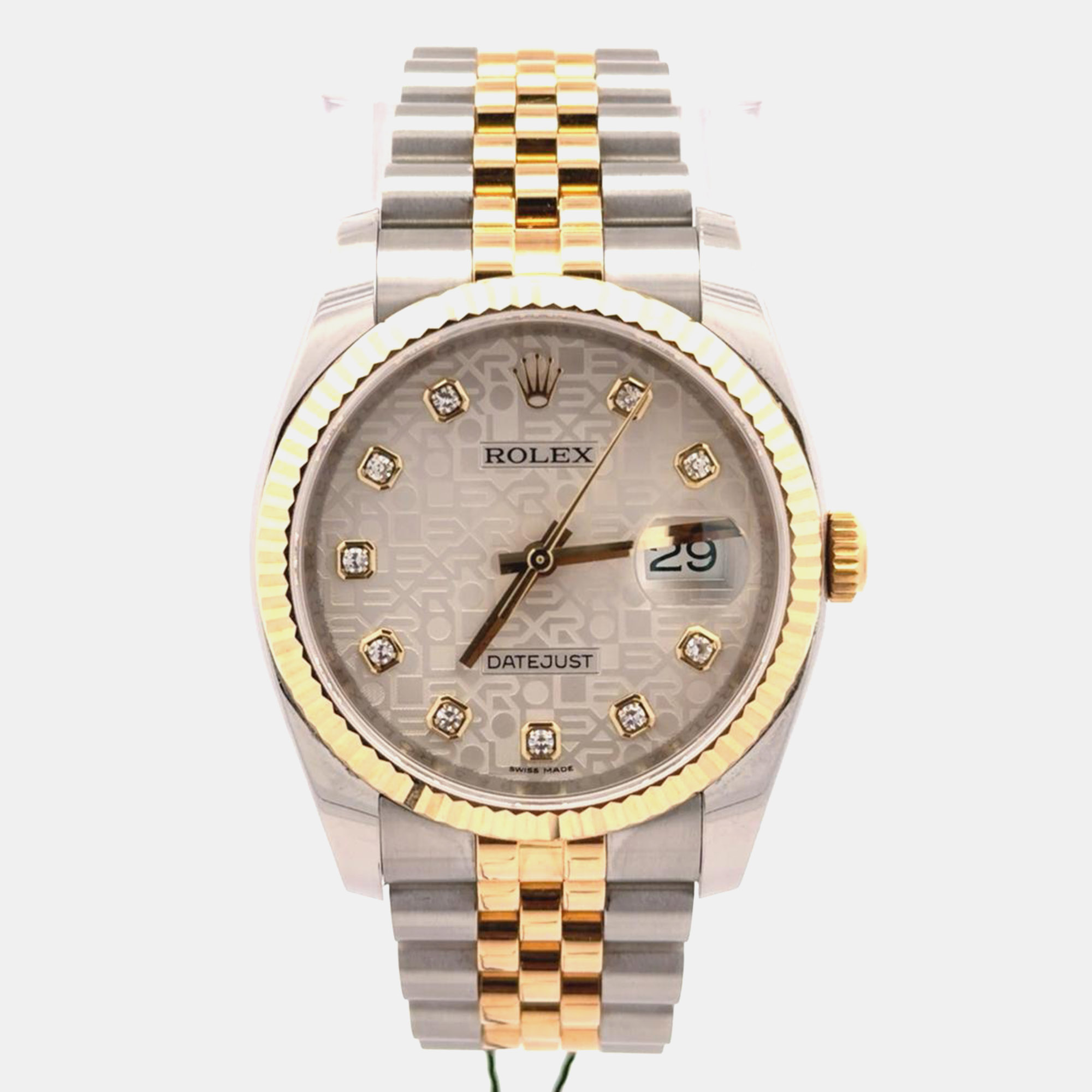 Rolex Datejust 36 116233 Silver Dial in Two-Tone Gold & Steel