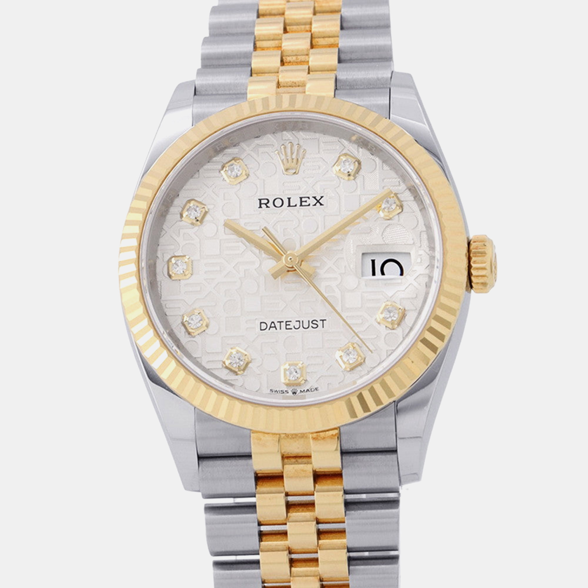 Rolex Datejust 36 126233G White Dial Jubilee Two-Tone