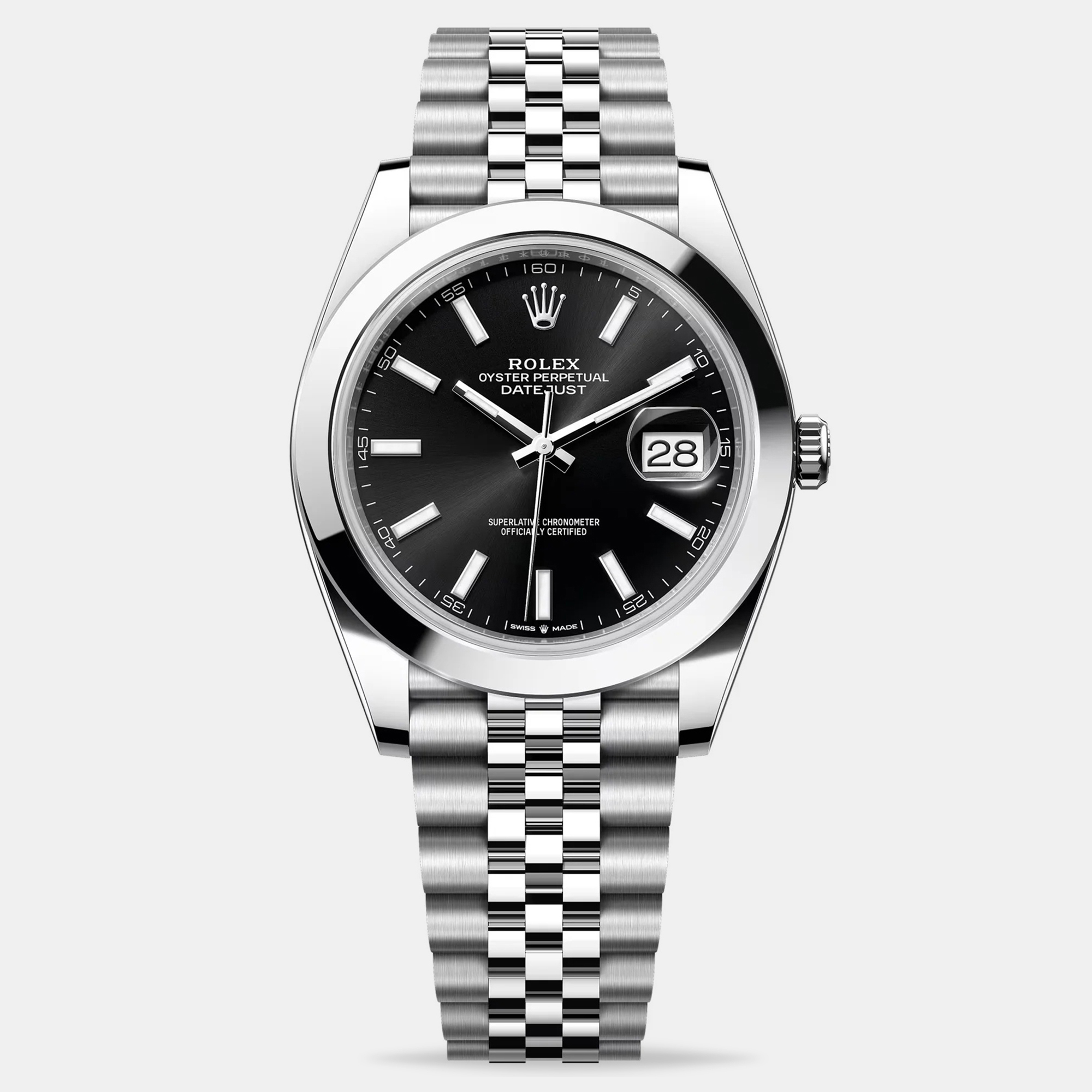 Rolex Datejust 41 126300 Black Dial Jubilee