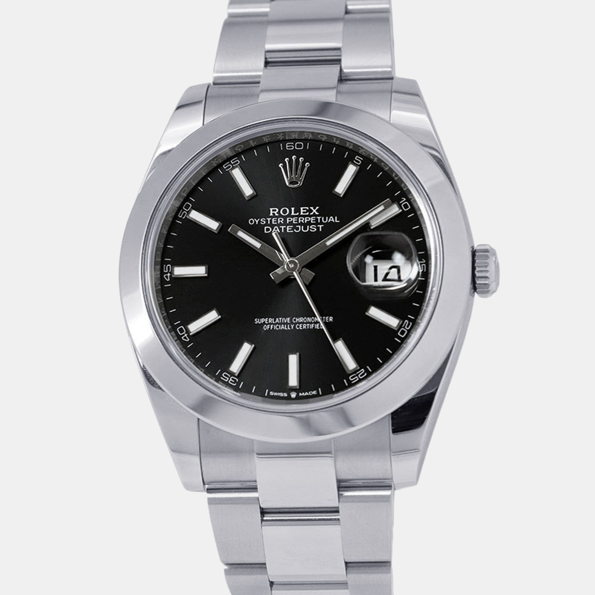 Rolex Datejust 41 126300 Black Dial Stainless Steel