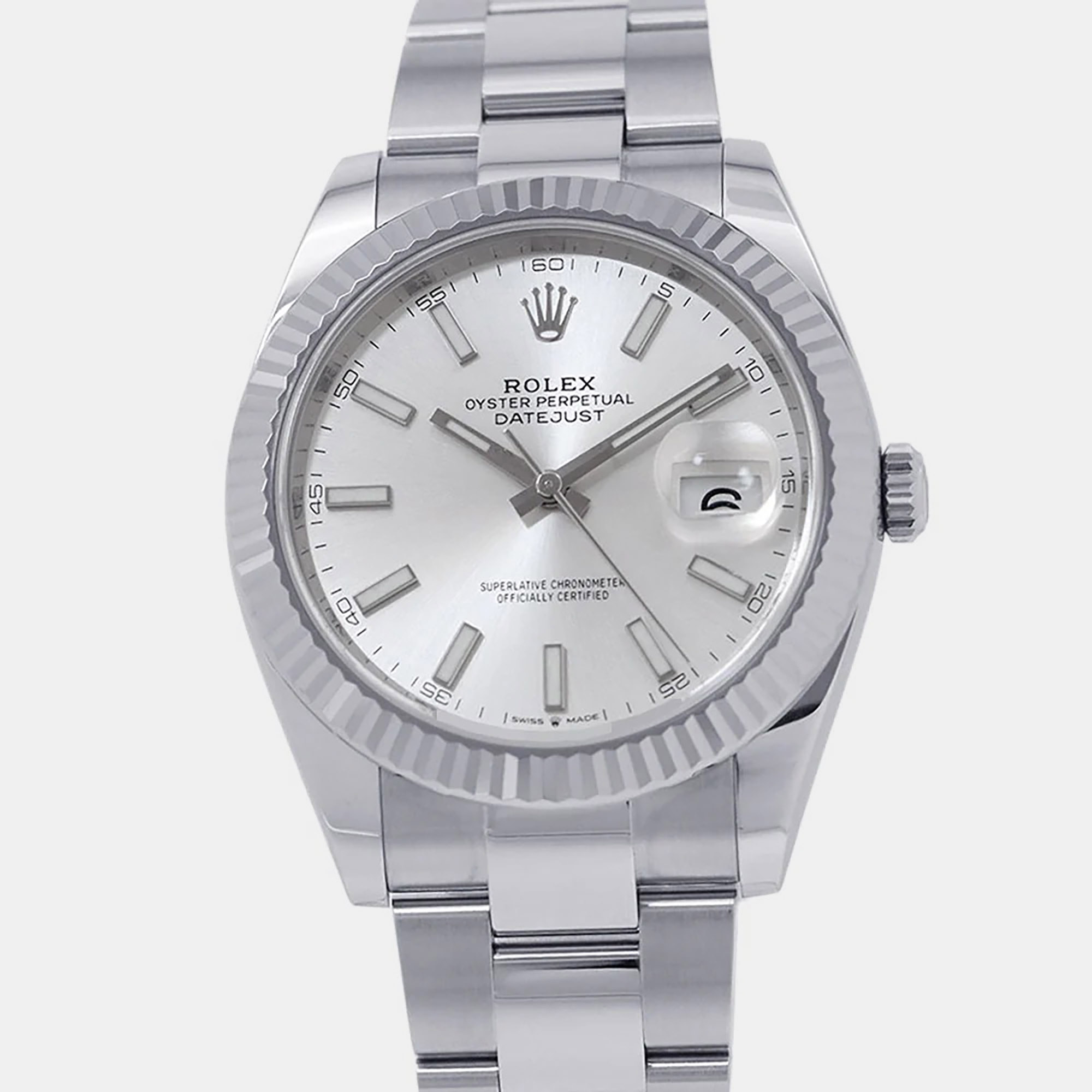 Rolex Datejust 41 126334 Silver Dial Oystersteel & White Gold