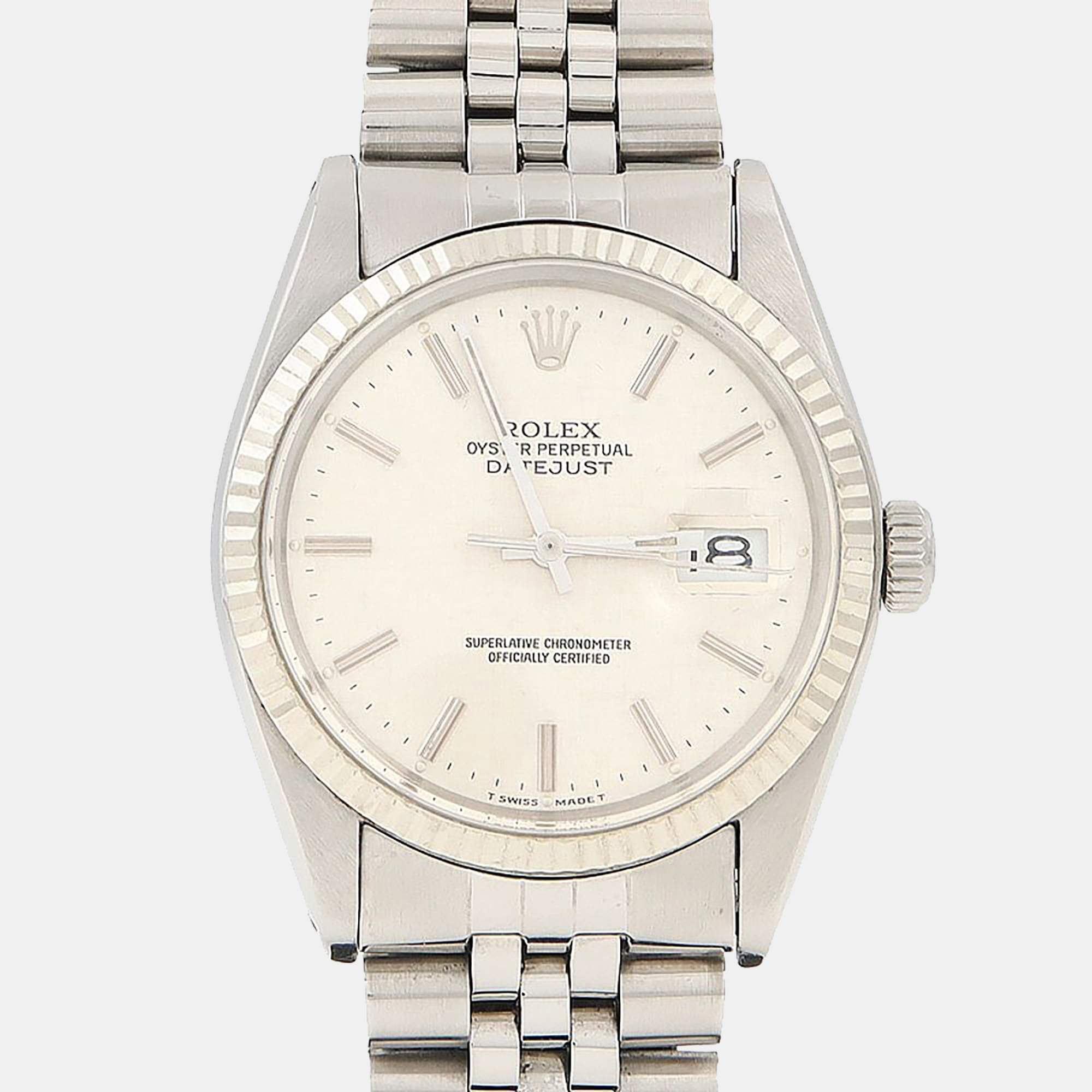 Rolex Datejust 36 16014 Silver Dial Stainless Steel