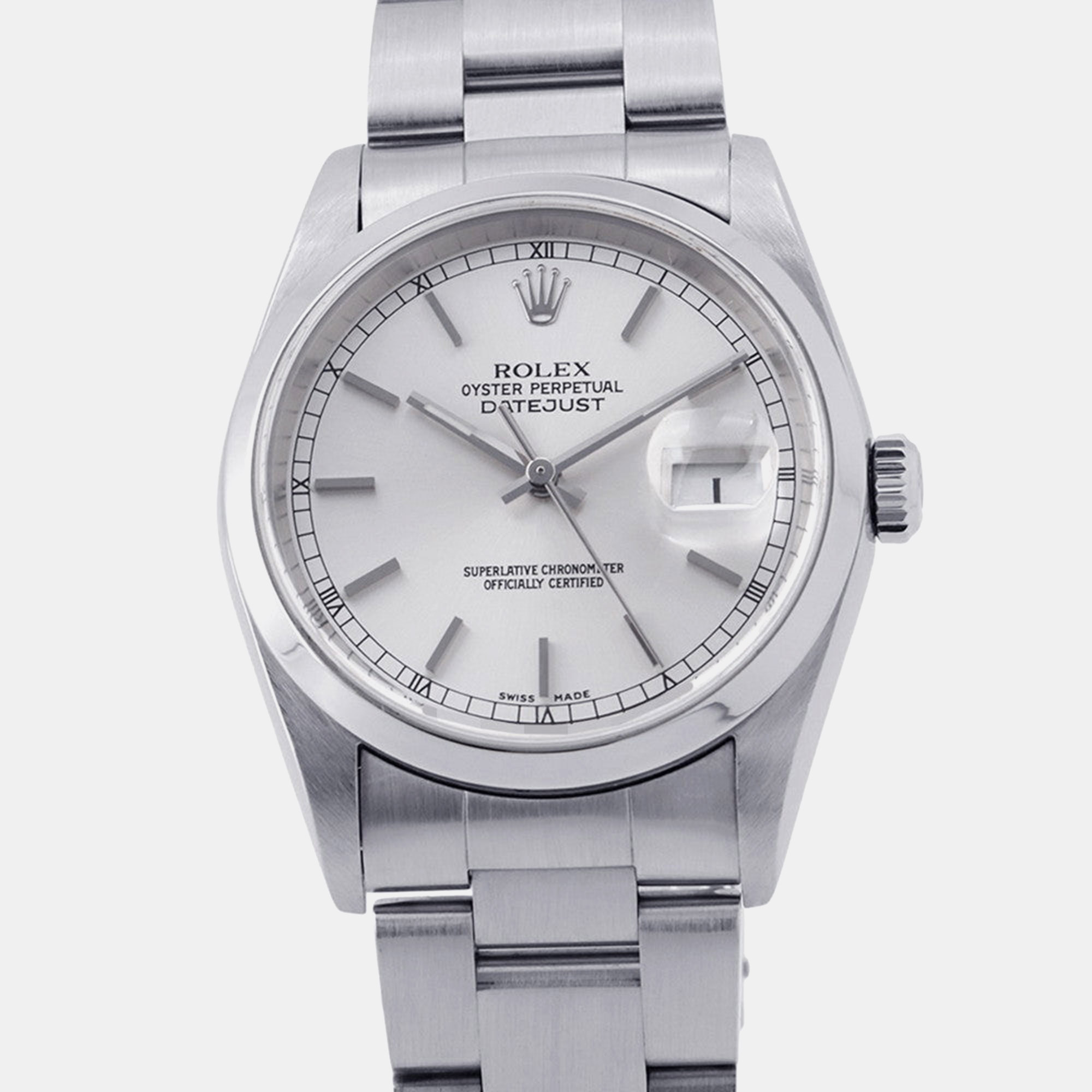 Rolex Datejust 36 16200 Silver Dial Stainless Steel