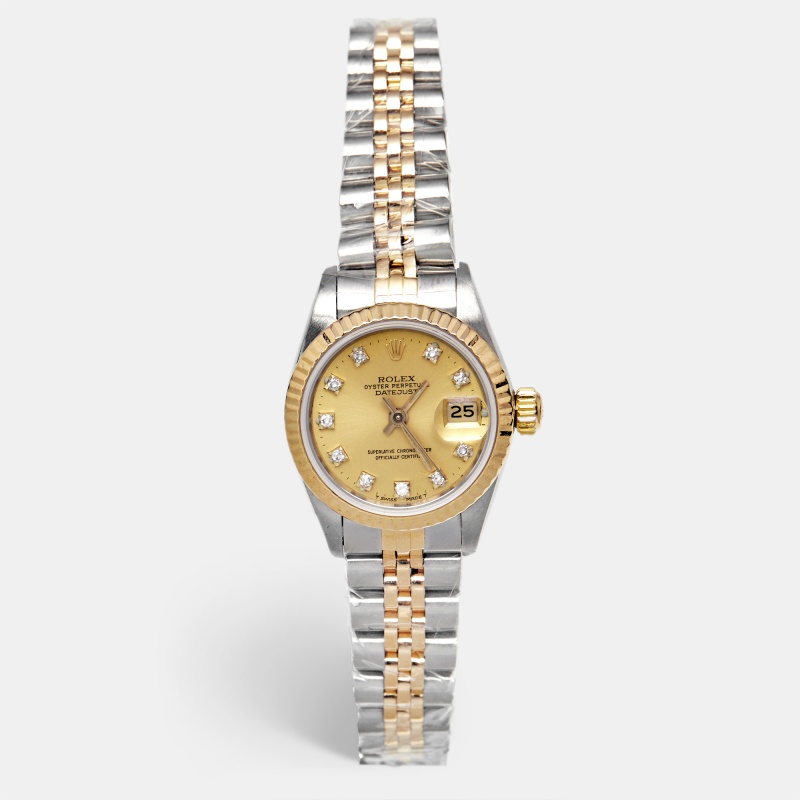 Rolex Datejust 26 16233 Champagne Dial Two-Tone Gold