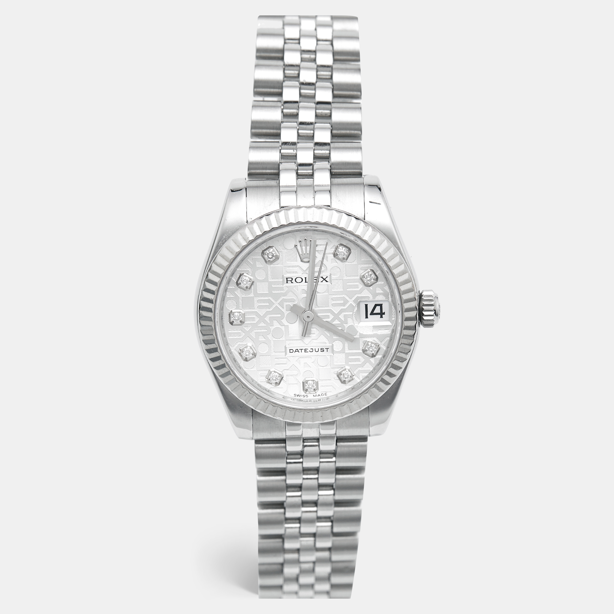 Rolex Datejust 31 178274 Silver Dial White Gold Steel
