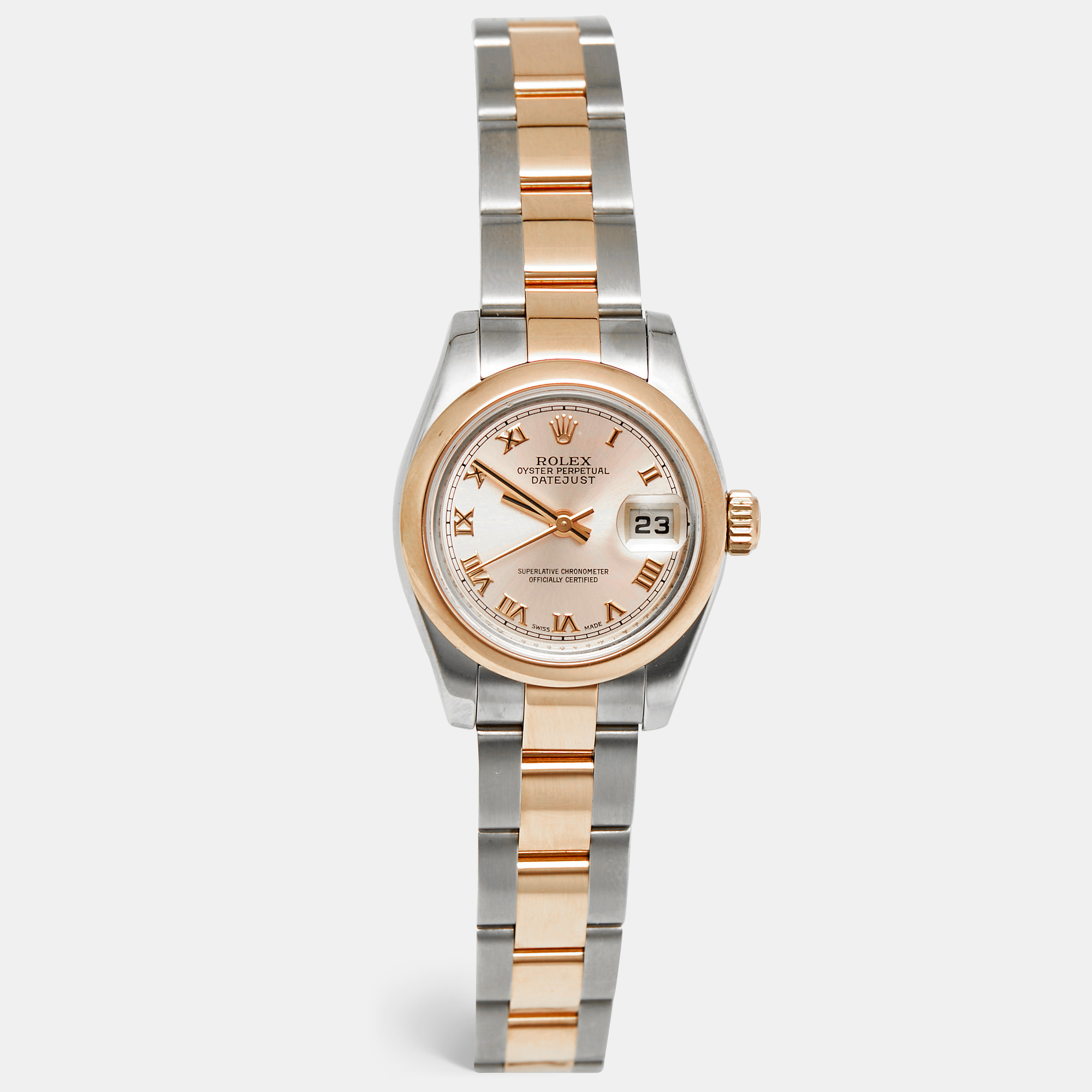 Rolex Datejust 26 179161 Pink Rose Dial Everose Gold Oystersteel