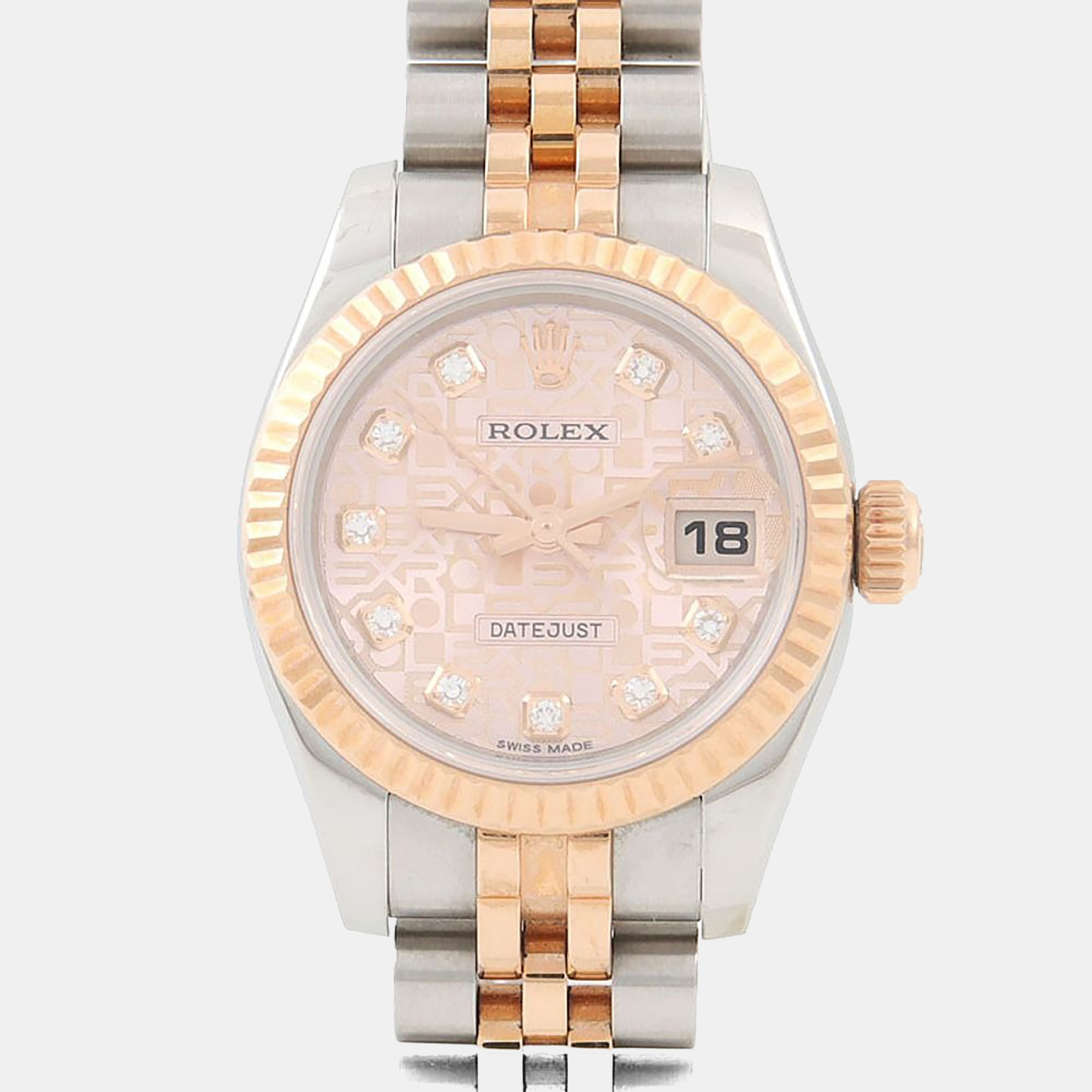 Rolex Datejust 26 179171 Pink Dial Everose Gold Steel