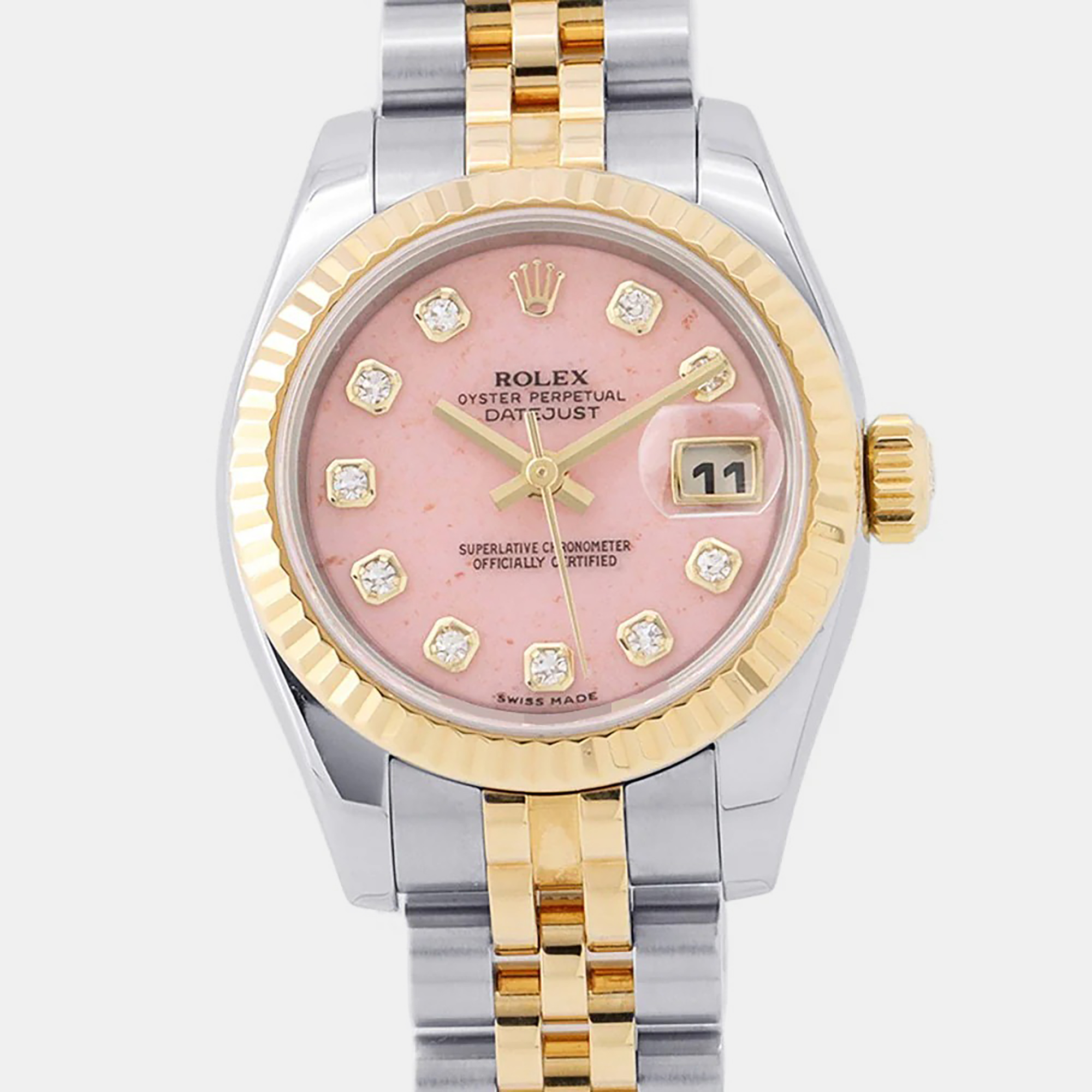 Rolex Datejust 26 179173G Pink Diamond Two-Tone Gold Steel
