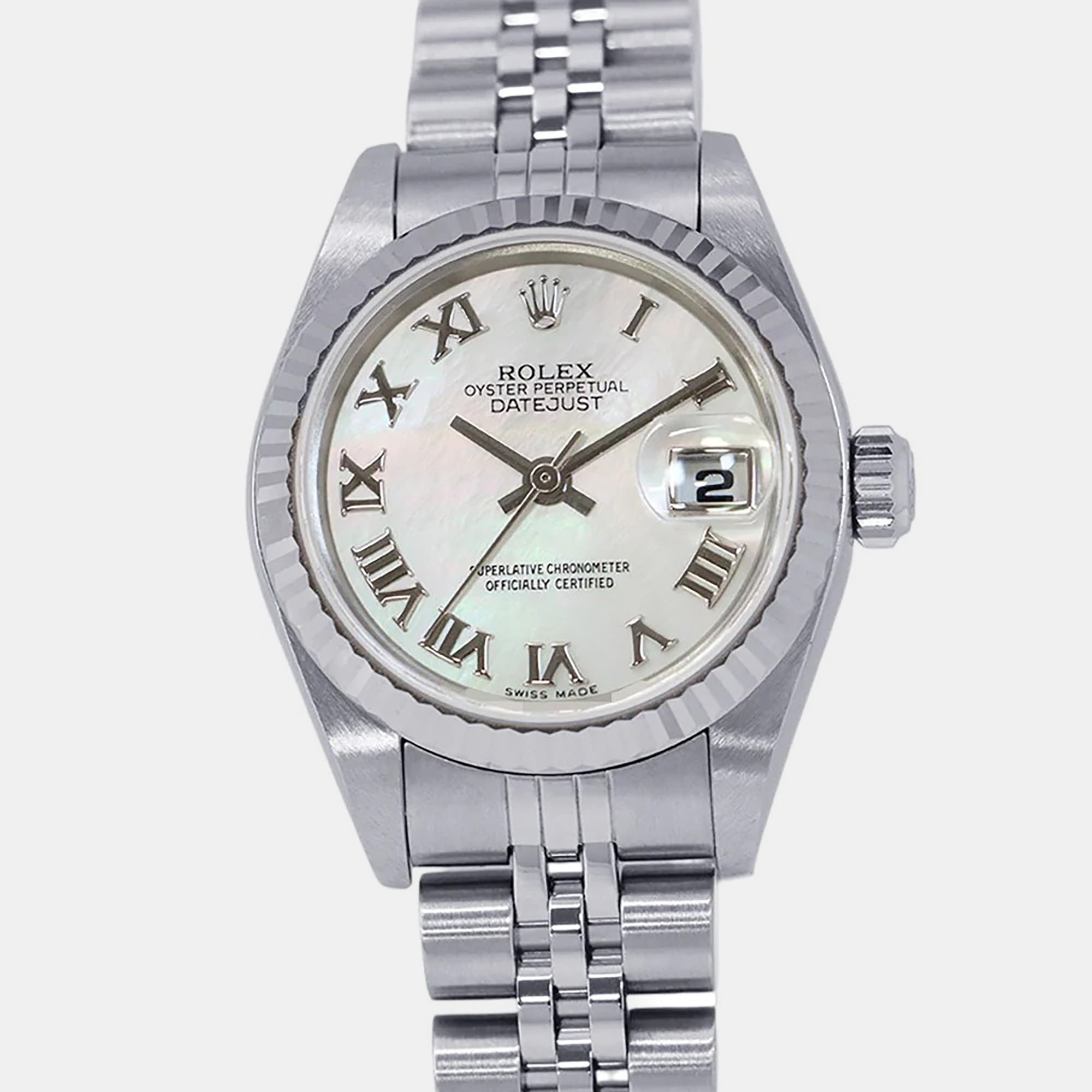 Rolex Datejust 26 179174NR White Dial, White Gold Steel