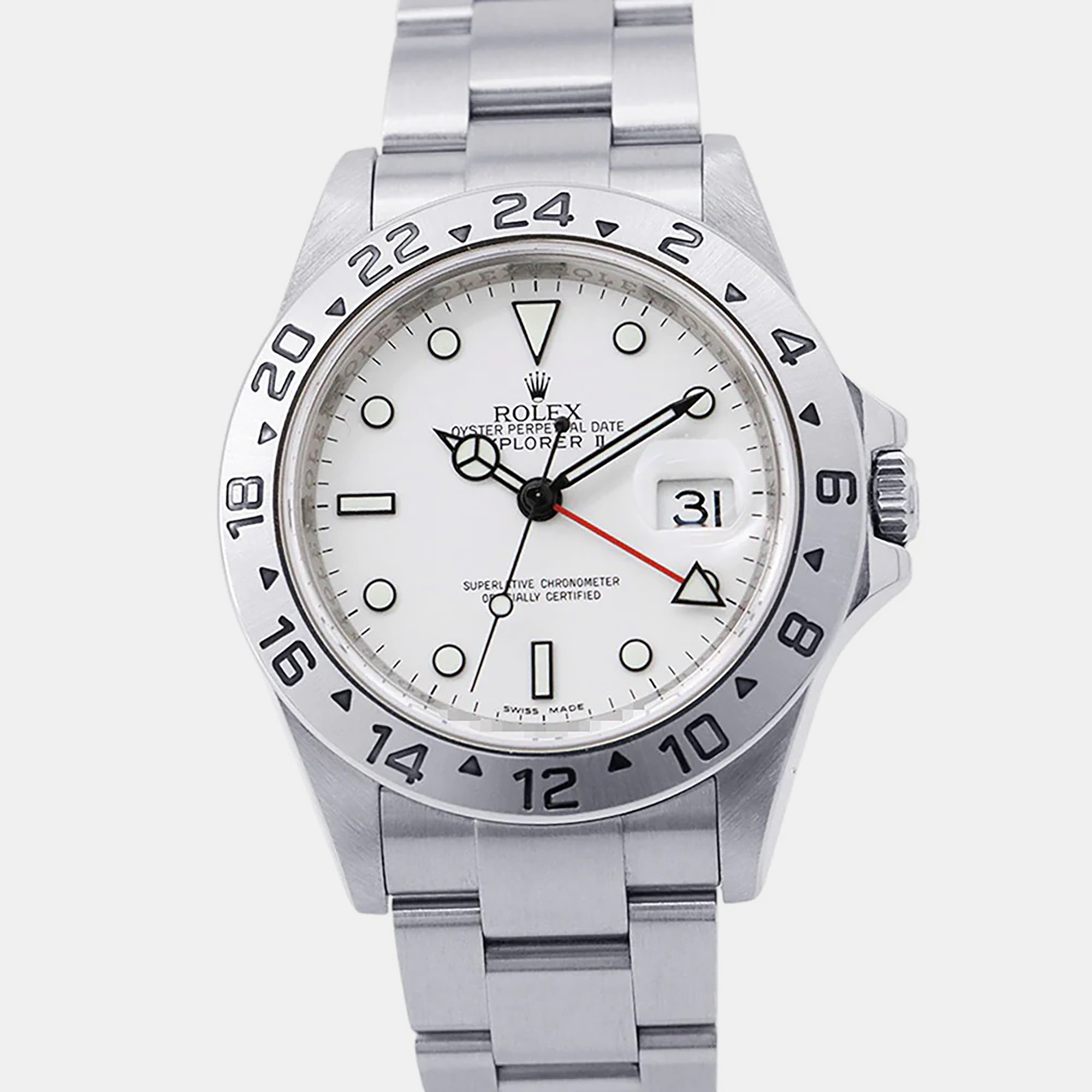 Rolex Explorer II 16570 White Dial | 40mm Steel GMT