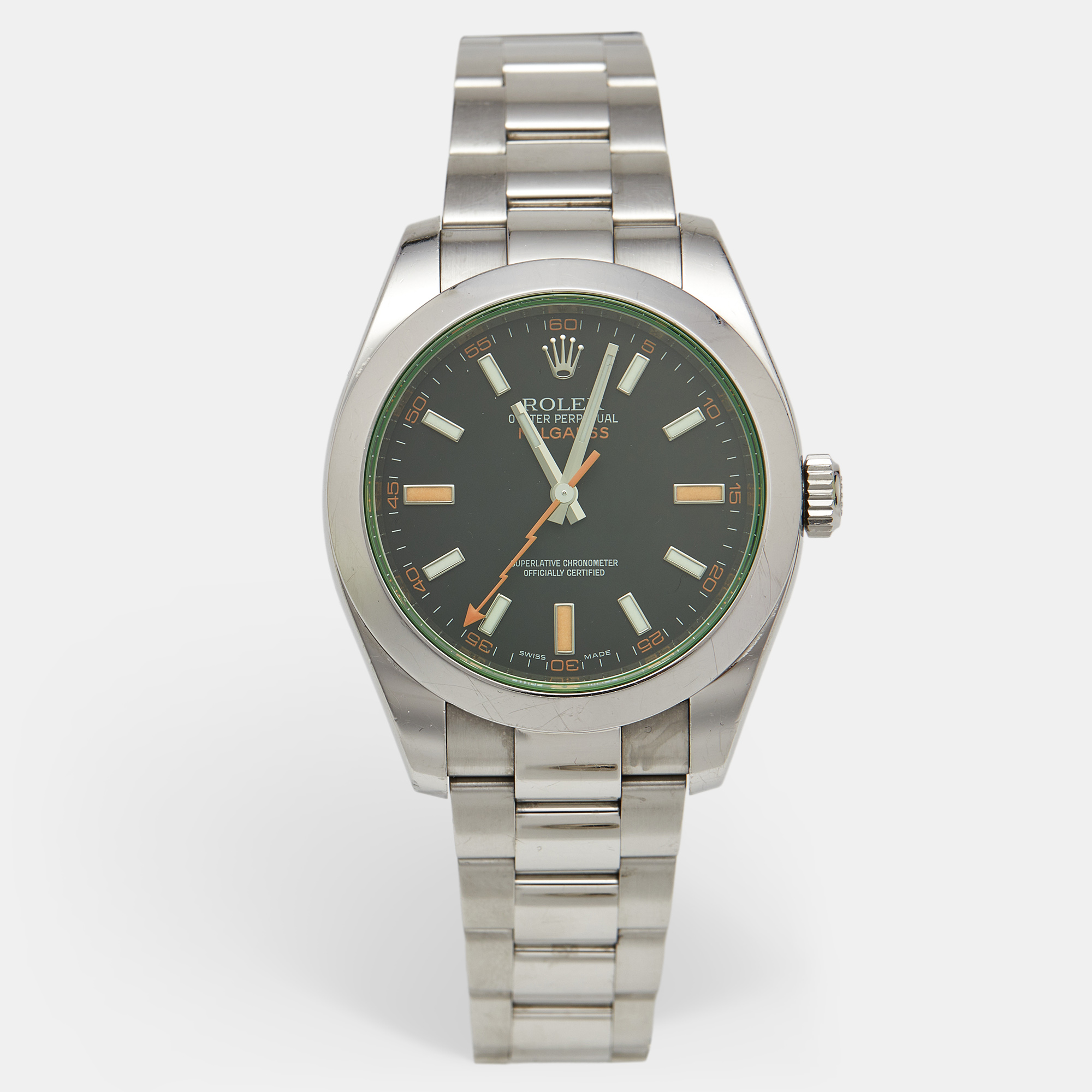Rolex Milgauss M116400GV Discontinued Anti-Magnetic Black Dial