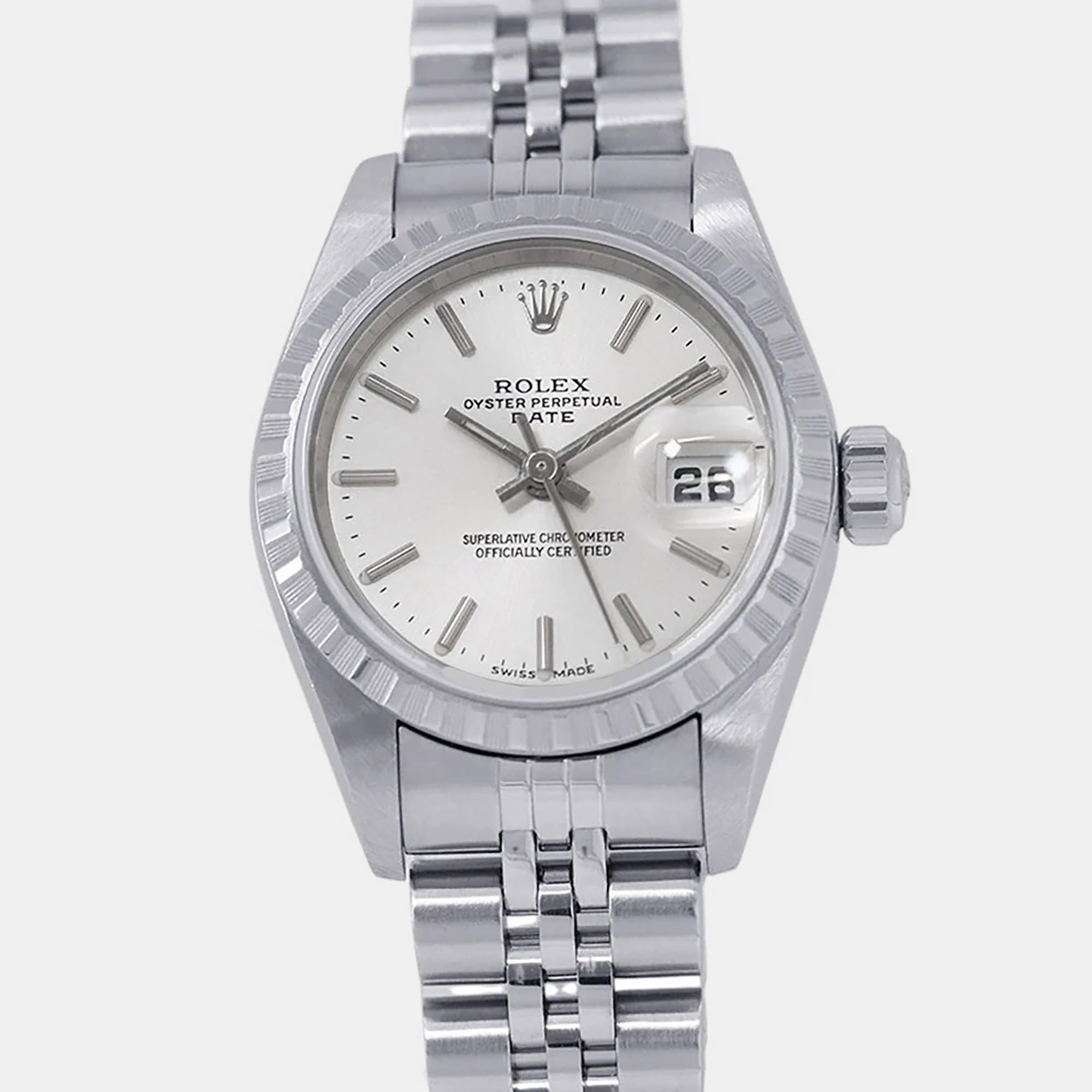 Rolex Oyster Perpetual 26 79240 White Dial in Oystersteel