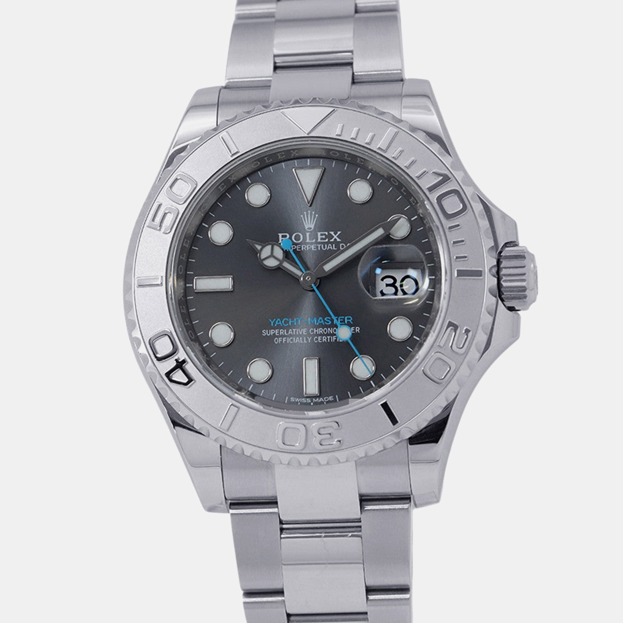 Rolex Yacht-Master 40 116622 in Rolesium with Grey Dial