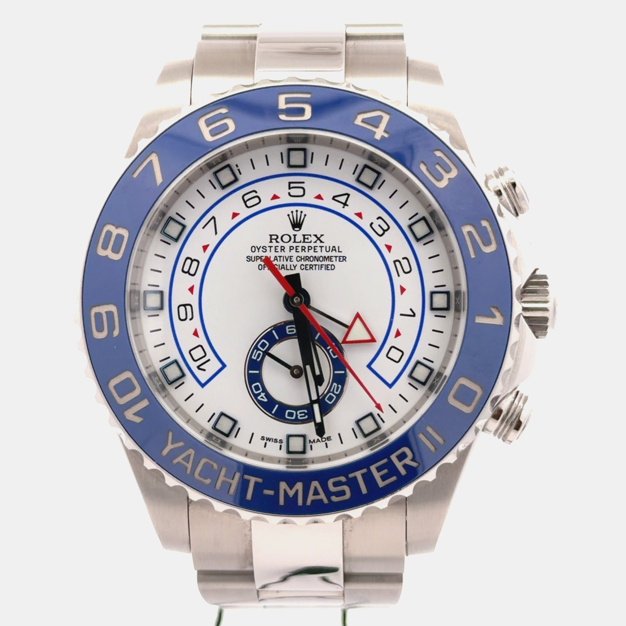 Rolex Yacht-Master II 116680 Regatta Chronograph White Dial