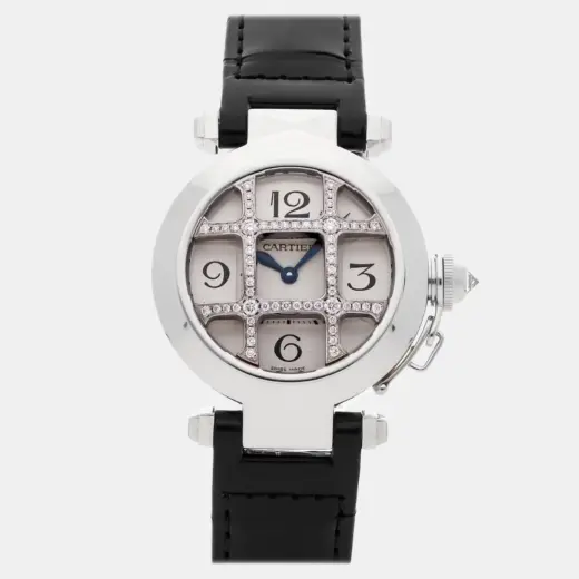 Cartier Pasha | White Gold Diamond Quartz | 32mm | WJ11932G
