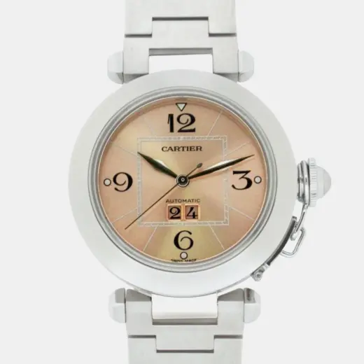 Cartier Pasha C | Automatic | Steel 35.5mm | W31058M7 | Pink Dial