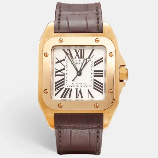Cartier Santos 100 | 18K Rose Gold | 33mm | Automatic | W20108Y1