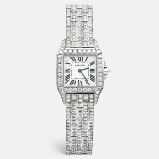 Cartier Santos | Demoiselle | 18k White Gold | Diamond-Set | WF9010YA