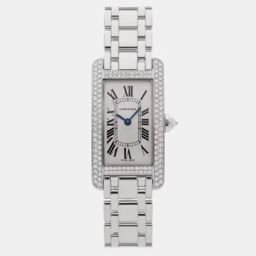 Cartier Tank Américaine | 18k White Gold | Diamond-Set | Quartz