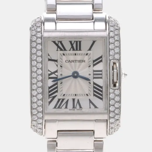 Cartier Tank Anglaise | White Gold | Diamond-Set | 23mm