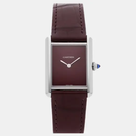 Cartier Tank Must | Steel | Large Model | Red Lacquer Dial | WSTA0054