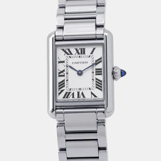 Cartier Tank | Steel | White Dial | 30mm