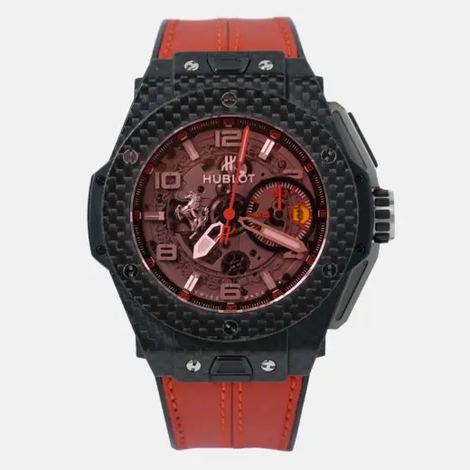 Hublot Big Bang Ferrari | Automatic | Carbon 45mm | Red Skeleton Dial | 401.QX.0123.VR
