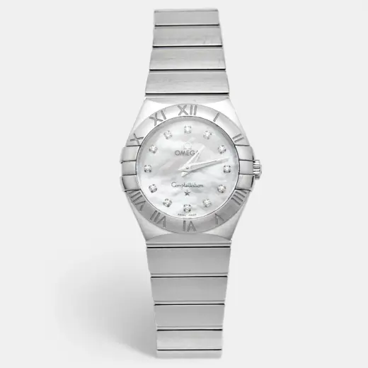 Omega Constellation | Mother-of-Pearl & Diamond Dial | 27mm | 123.10.27.60.55.002