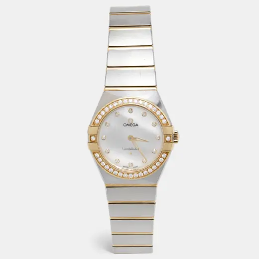 Omega Constellation | MOP Dial & Diamonds | 18K Yellow Gold & Steel